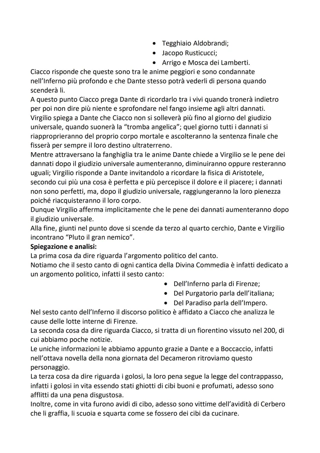 Riassunto:
Dante dopo esser svenuto alla fine del colloquio con Paolo e Francesca si risveglia
nel terzo cerchio, dove risiedono le anime de