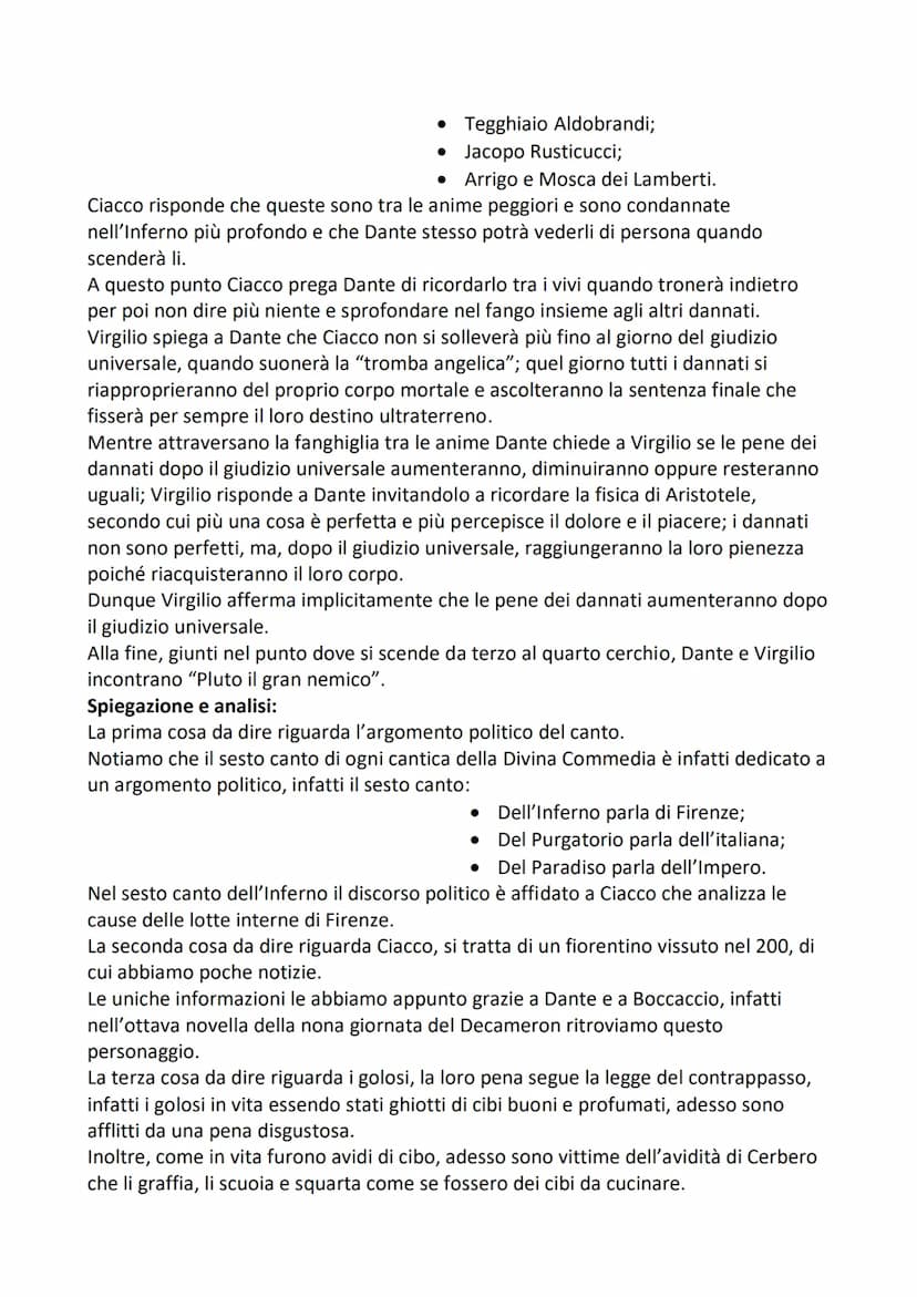 Riassunto:
Dante dopo esser svenuto alla fine del colloquio con Paolo e Francesca si risveglia
nel terzo cerchio, dove risiedono le anime de