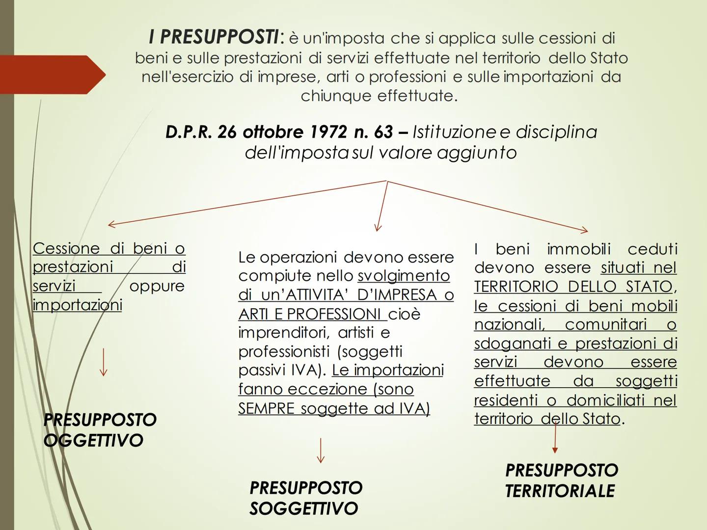 IVA - Imposta sul Valore Aggiunto L'IVA è un'imposta in vigore in tutti i Paesi dell'U.E.
E' un'imposta:

INDIRETTA: non grava
direttamente 