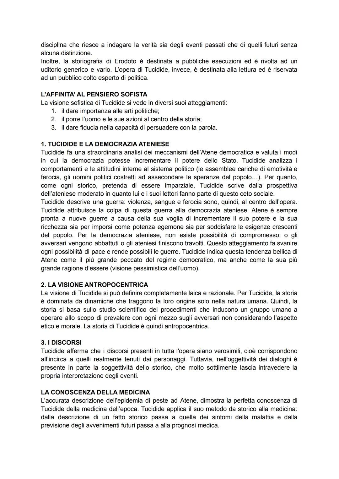 TUCIDIDE
LA VITA
Tucidide nacque ad Alinunte, un demo ateniese, probabilmente attorno al 460 a.C. La sua
famiglia era aristocratica. Della s
