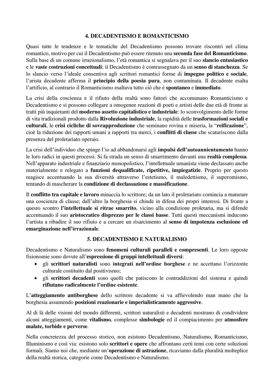 # IL DECADENTISMO (1880-1900)

Il 26 maggio 1883, sul periodico parigino "Le Chat Noir", Paul Verlaine pubblicava un sonetto in
cui affermav