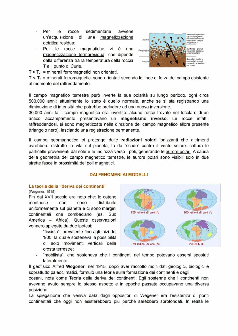 INTERNO DELLA TERRA, CALORE E MAGNETISMO
Dallo studio dell'interno della Terra (raggio medio 6371 Km) si sono ricavati:
dati diretti:
dai pr