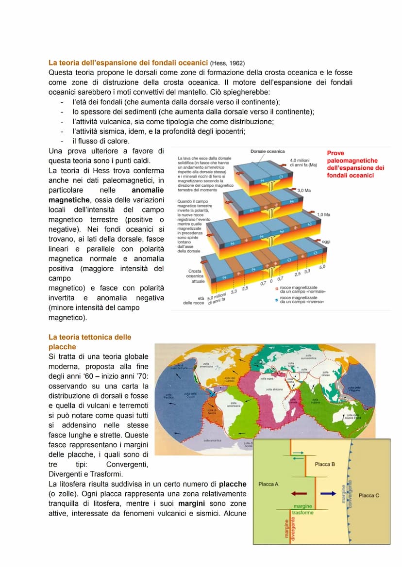 INTERNO DELLA TERRA, CALORE E MAGNETISMO
Dallo studio dell'interno della Terra (raggio medio 6371 Km) si sono ricavati:
dati diretti:
dai pr
