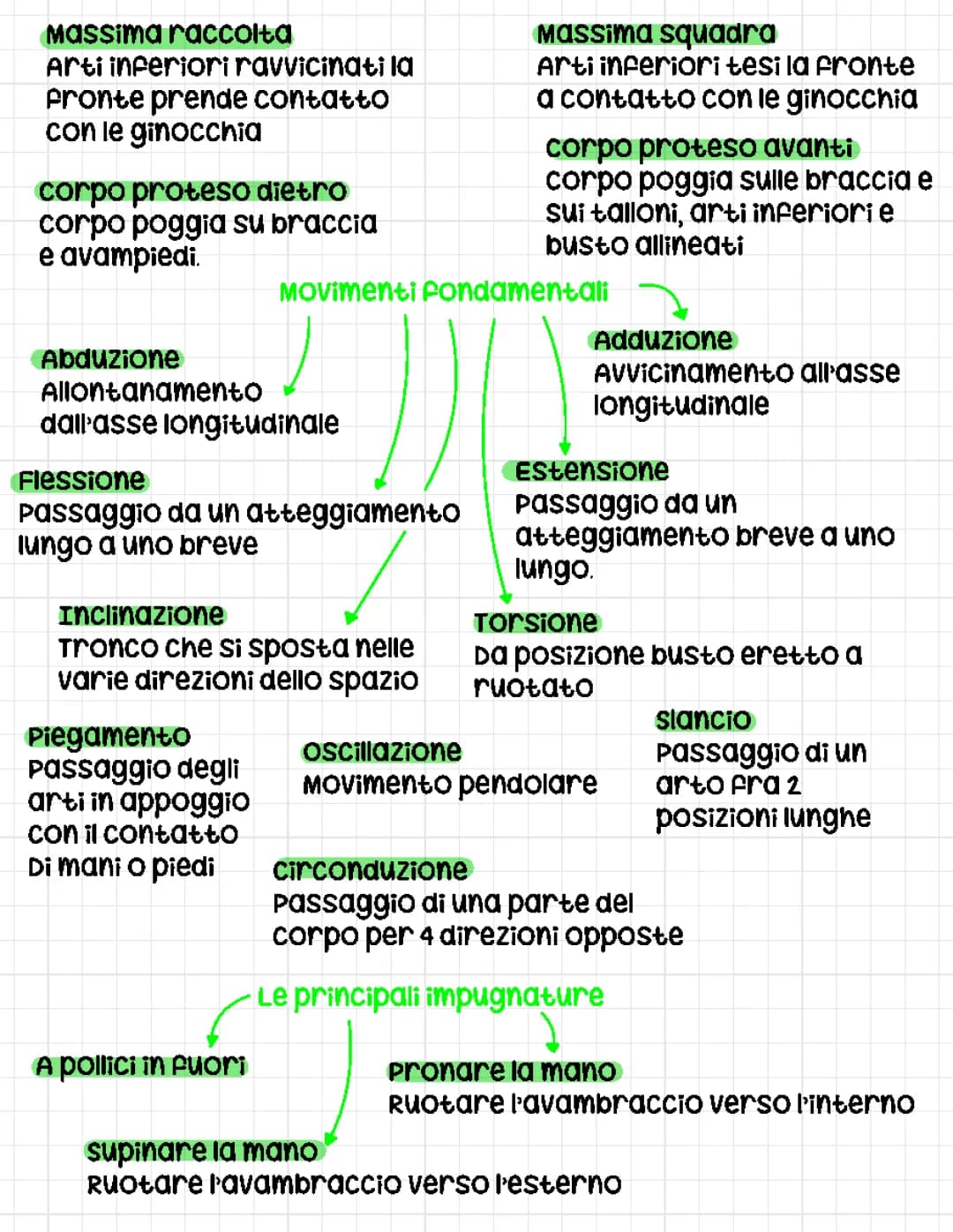 Scopri gli Assi e i Piani del Corpo Umano: PDF e Mappa Concettuale!