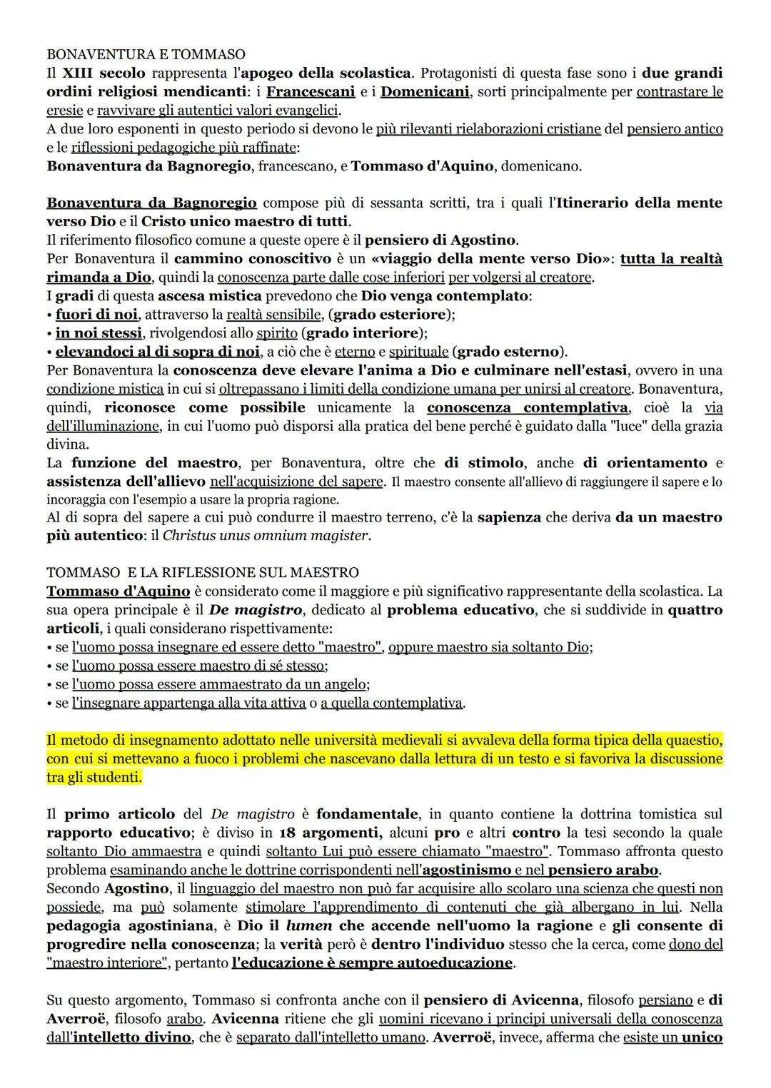 L'educazione nel Basso Medioevo
Intorno all'anno Mille in tutta l'Europa occidentale si verificano importanti trasformazioni
economiche, pol