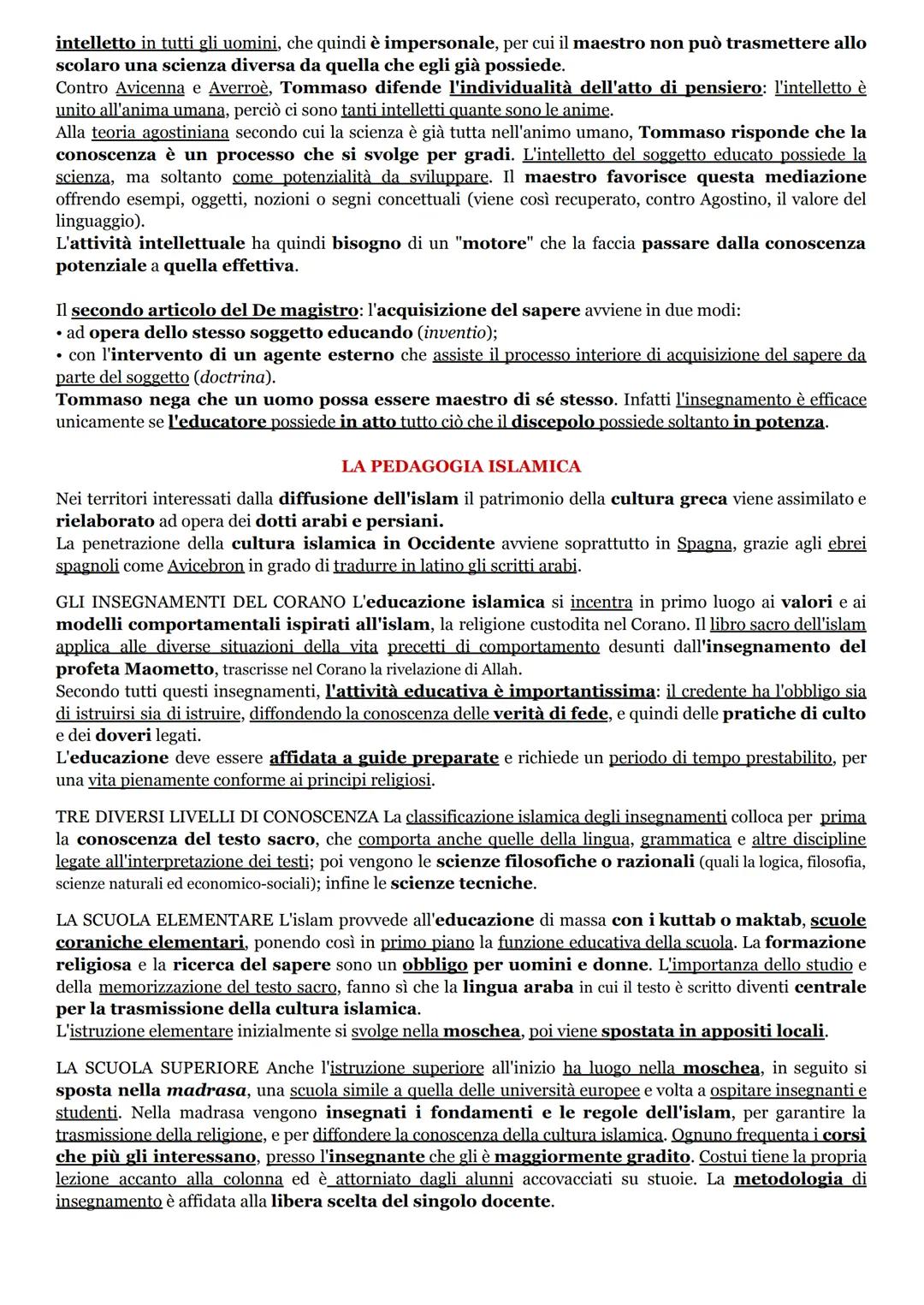 L'educazione nel Basso Medioevo
Intorno all'anno Mille in tutta l'Europa occidentale si verificano importanti trasformazioni
economiche, pol