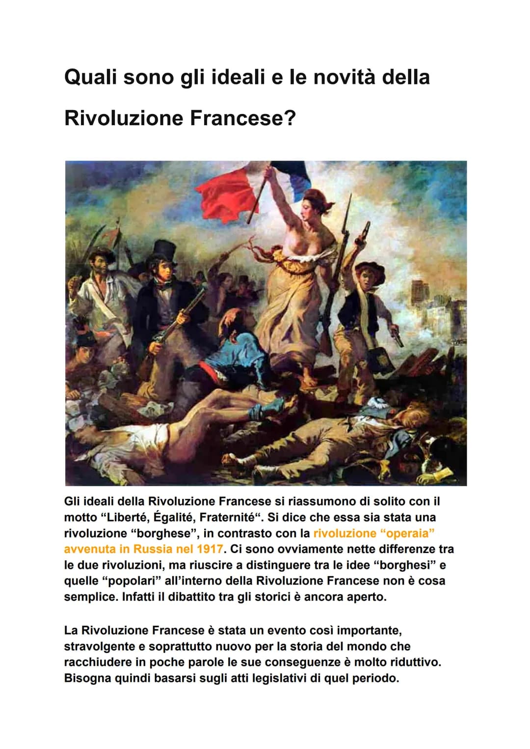 Che cos'è la Rivoluzione Francese?
La Rivoluzione Francese è uno degli eventi più importanti della Storia.
Si tratta della prima rivoluzione