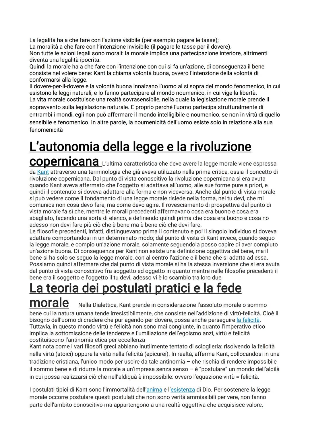 Immanuel Kant
Dissertazione del 70
Nel 1770, Kant pubblica "La forma e i principi della conoscenza sensibile e intellegibile", opera che
seg