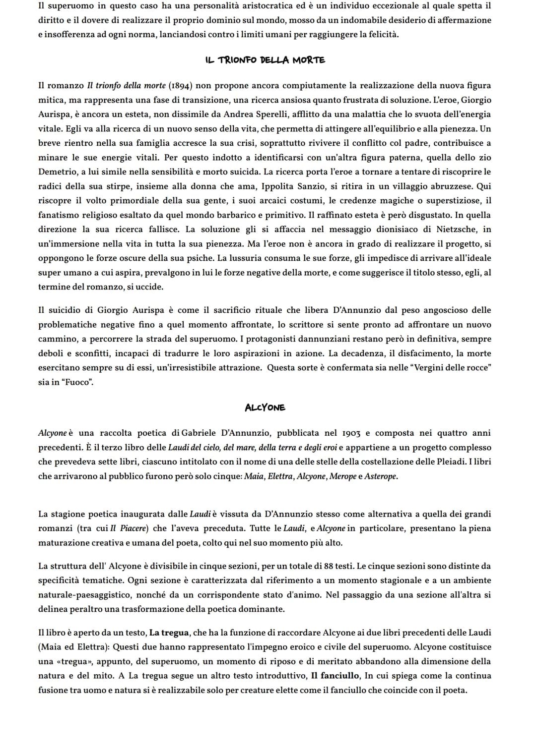 
<p>Il Decadentismo italiano, di cui Gabriele D'Annunzio è un esponente significativo, era il risultato di scelte precise e dell'assimilazio