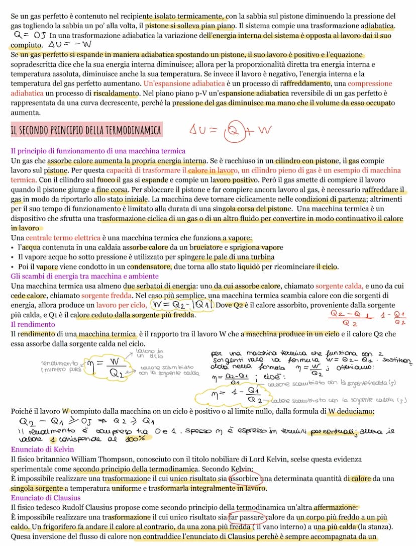 IL PRIMO PRINCIPIO DELLA TERMODINAMICA
Le trasformazioni termodinamiche
Un sistema termodinamico è un corpo un insieme di corpi che immagini