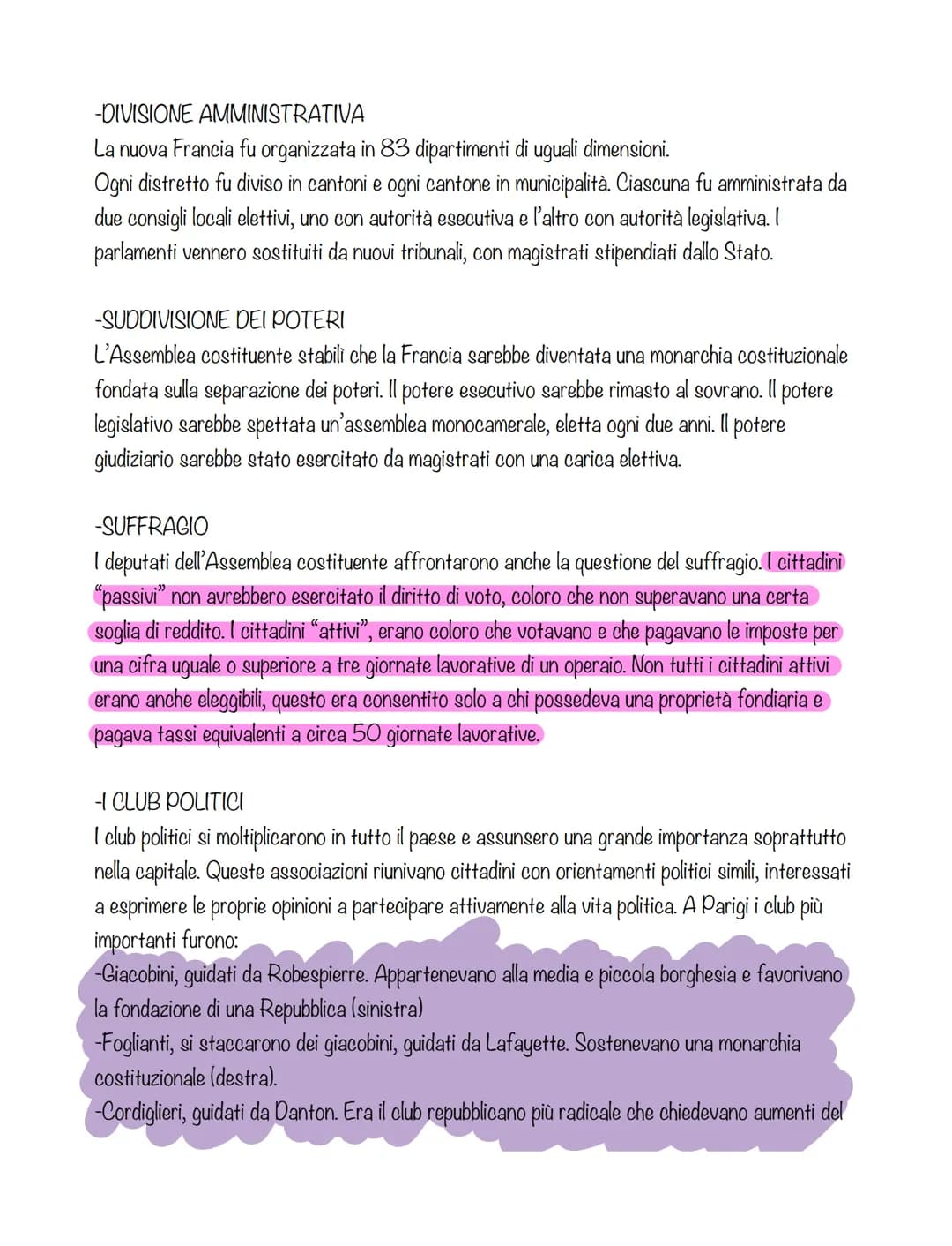 RIVOLUZIONE FRANCESE
-LESSICO
progressista, chi necessita riforme che aiutano il progresso e l'evoluzione della società.
Vogliono un cambiam