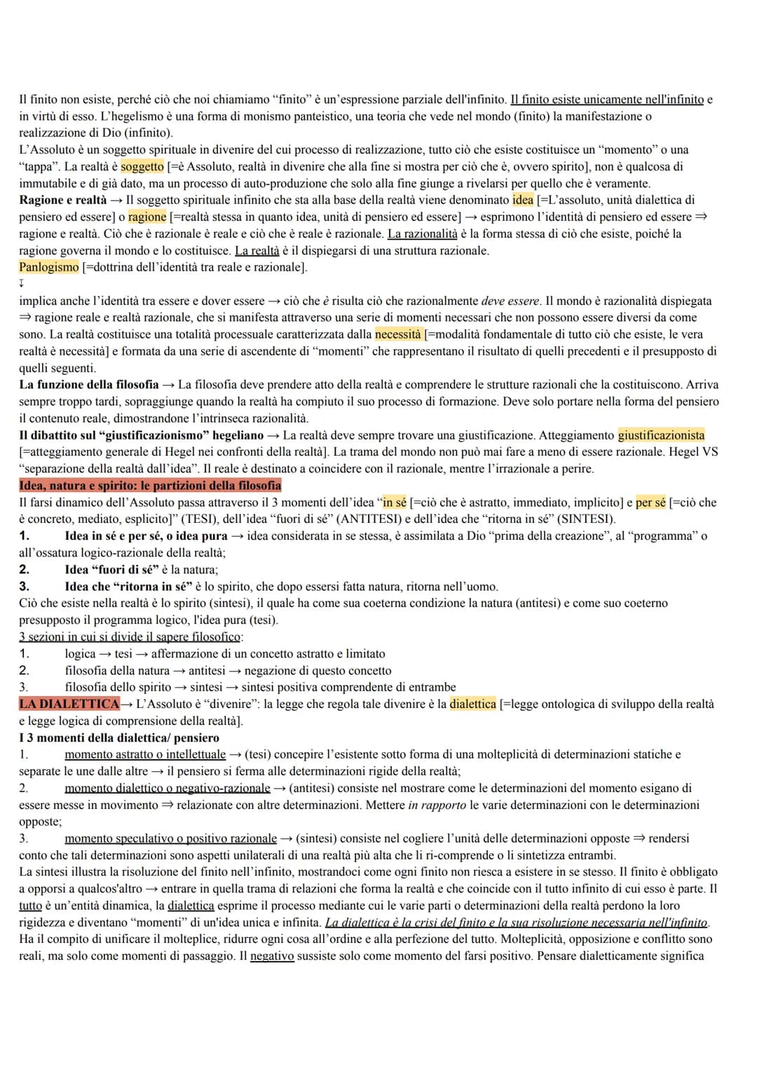 HEGEL
Il Romanticismo →→ Prepara la filosofia di Hegel + Supera la ragione + sentimento visto in filosofia verso l'assoluto, verso l'oltre e