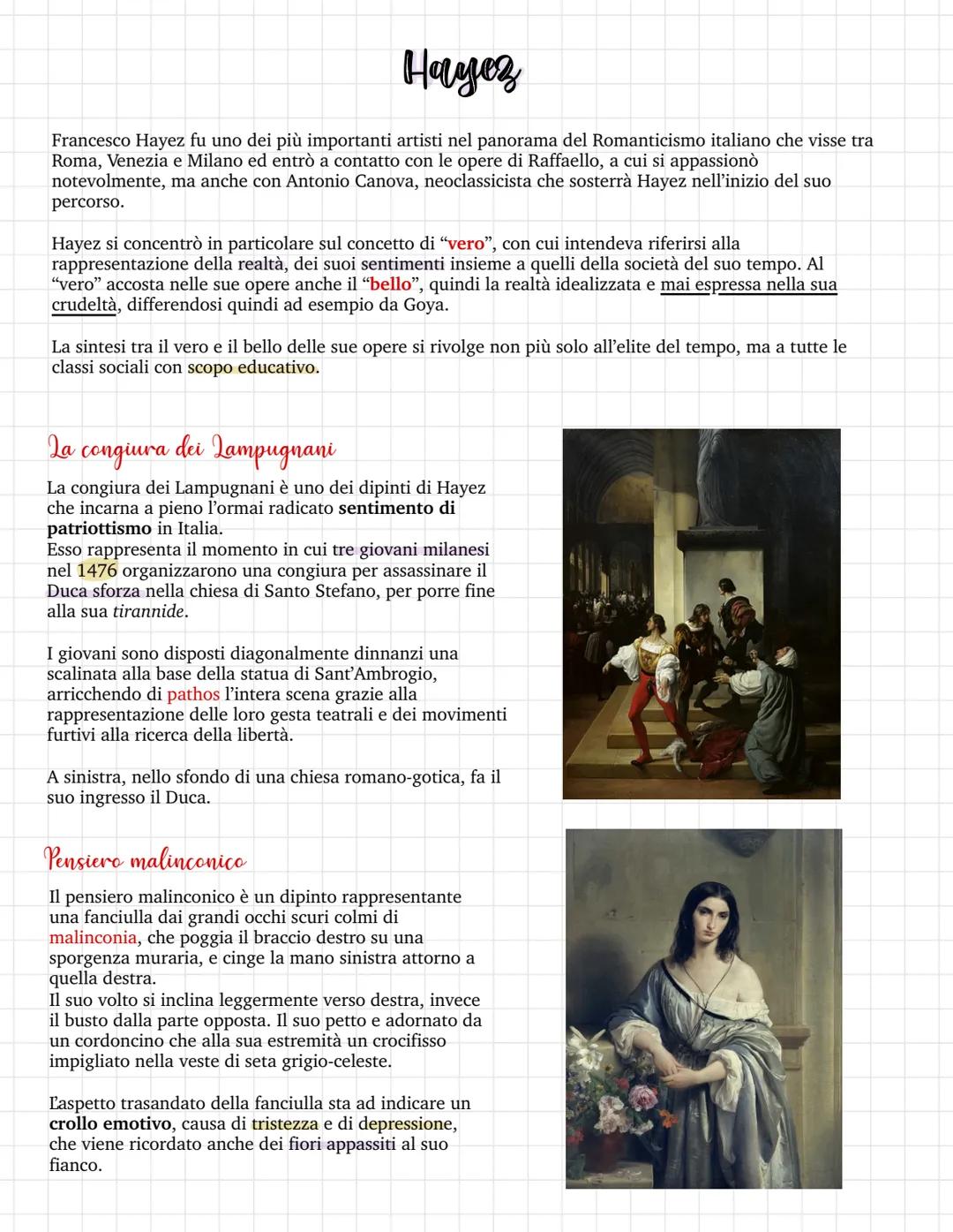 Hayez
Francesco Hayez fu uno dei più importanti artisti nel panorama del Romanticismo italiano che visse tra
Roma, Venezia e Milano ed entrò