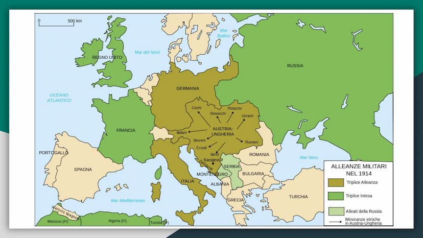 I GUERRA MONDIALE
La Prima Guerra Mondiale è
stato un conflitto di
dimensioni intercontinentali
che ha coinvolto le principali
potenze, così