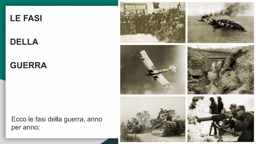 I GUERRA MONDIALE
La Prima Guerra Mondiale è
stato un conflitto di
dimensioni intercontinentali
che ha coinvolto le principali
potenze, così