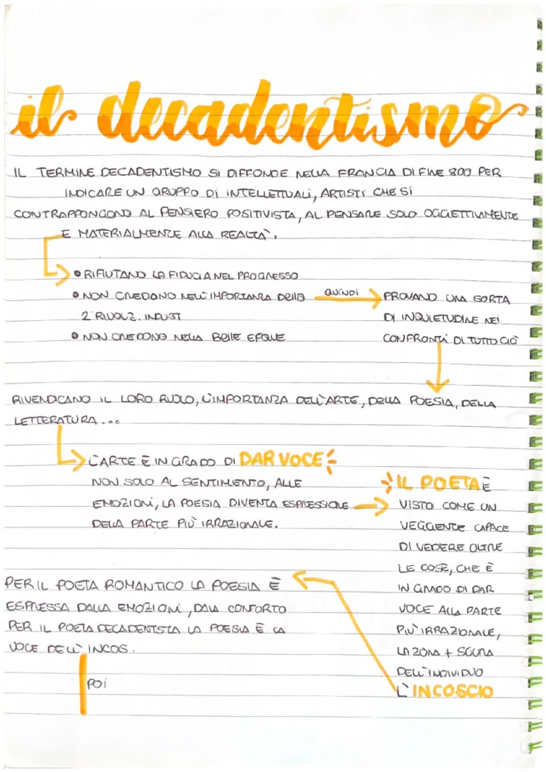 # il decadentismo

IL TERMINE DECADENTISHO SI DIFFONDE NELLA FRANCIA DI FINE 800 PER
INDICARE UN GRUPPO DI INTELLETTUALI, ARTISTI CHE SI
CON