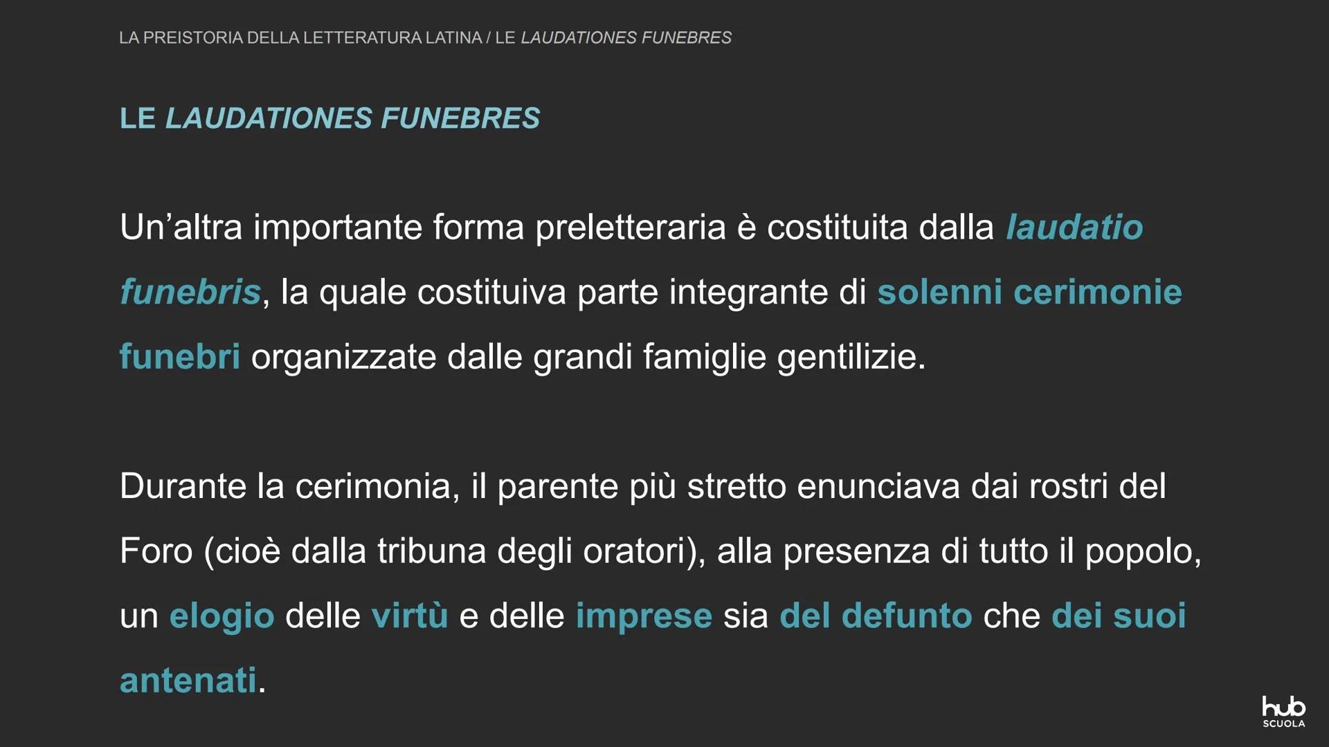La “preistoria” della
letteratura latina LA PREISTORIA DELLA LETTERATURA LAΤΙΝΑ

LA PREISTORIA DELLA LETTERATURA

Convenzionalmente l'inizio