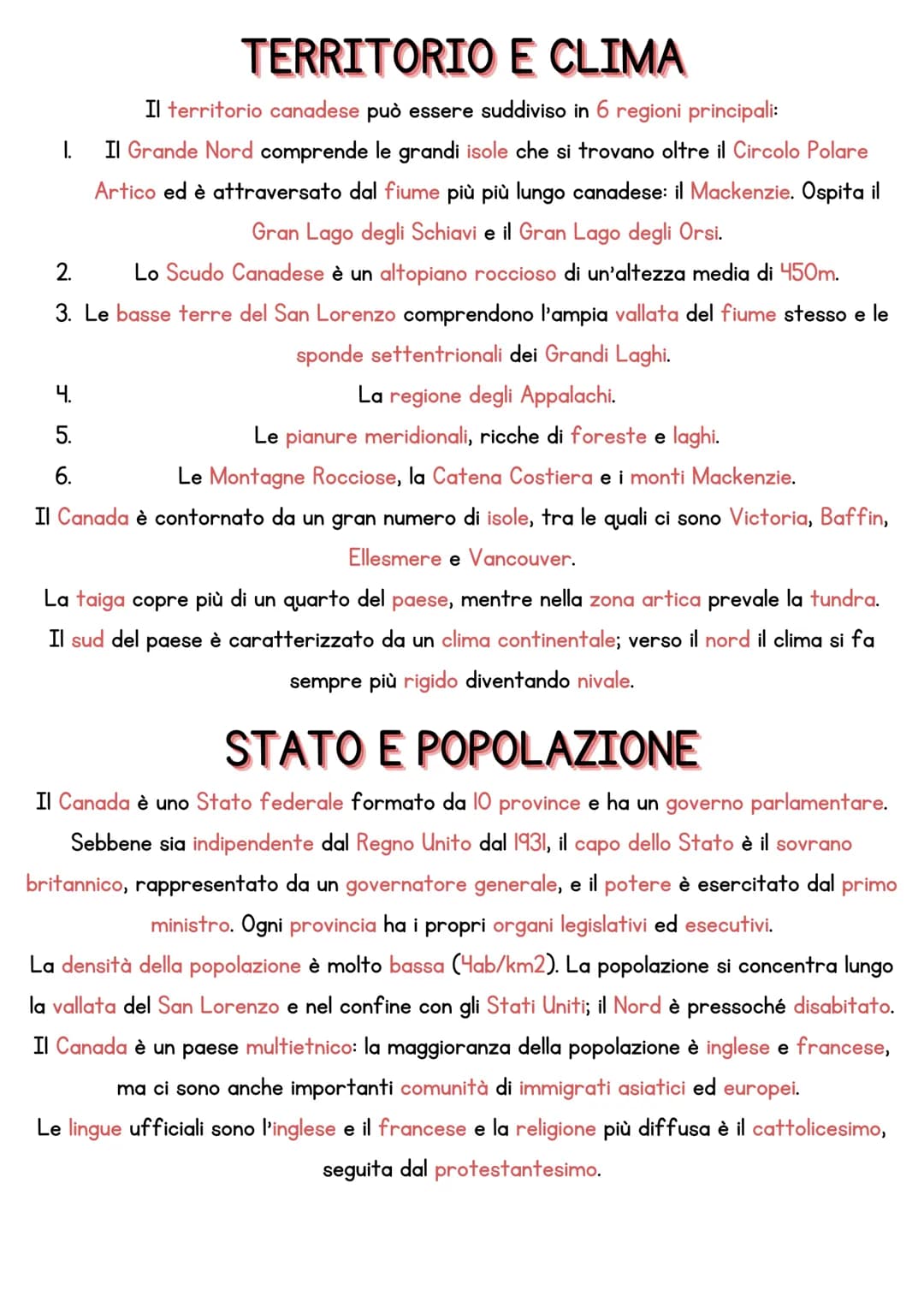 IL CANADA
SUPERFICIE: 9 897 170 Km2
POPOLAZIONE: 35 151 728 abitanti
DENSITA': 4 abitanti a Km2
FORMA DI GOVERNO: Stato federale
CAPITALE: O