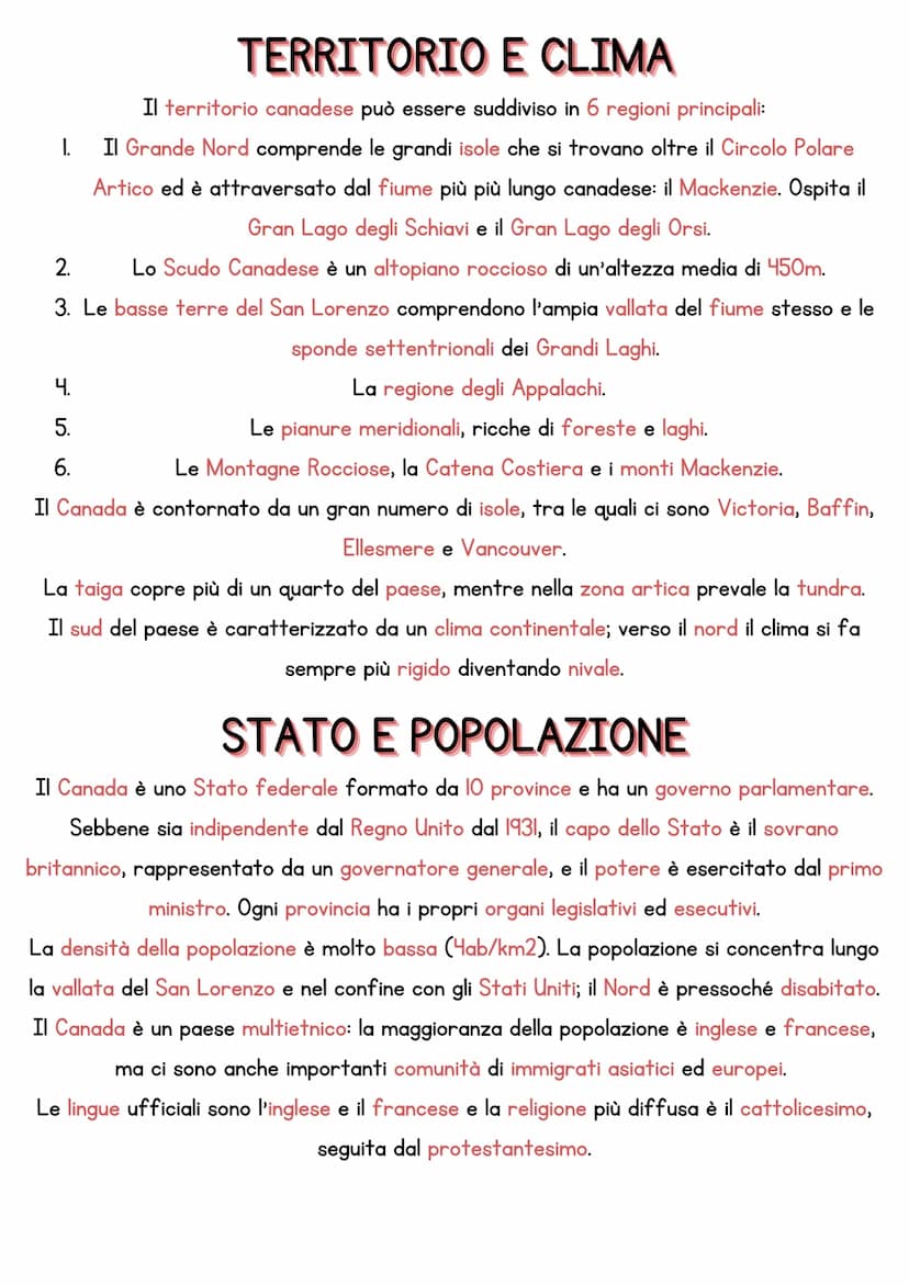 IL CANADA
SUPERFICIE: 9 897 170 Km2
POPOLAZIONE: 35 151 728 abitanti
DENSITA': 4 abitanti a Km2
FORMA DI GOVERNO: Stato federale
CAPITALE: O