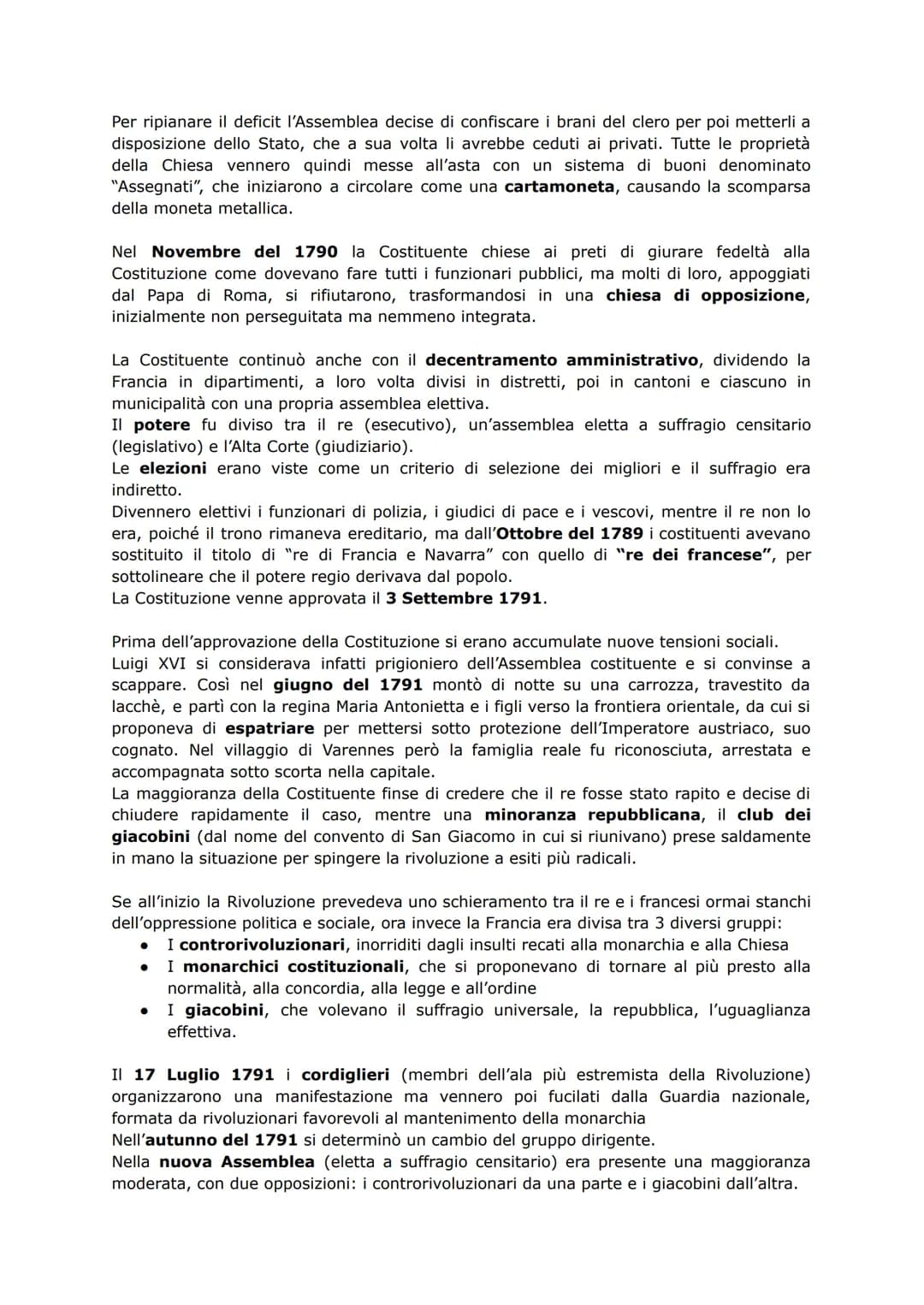 LA RIVOLUZIONE FRANCESE
La Rivoluzione francese (1789-1795) è la terza e ultima grande rivoluzione del 1700 che
coinvolse l'Europa.
LE CAUSE