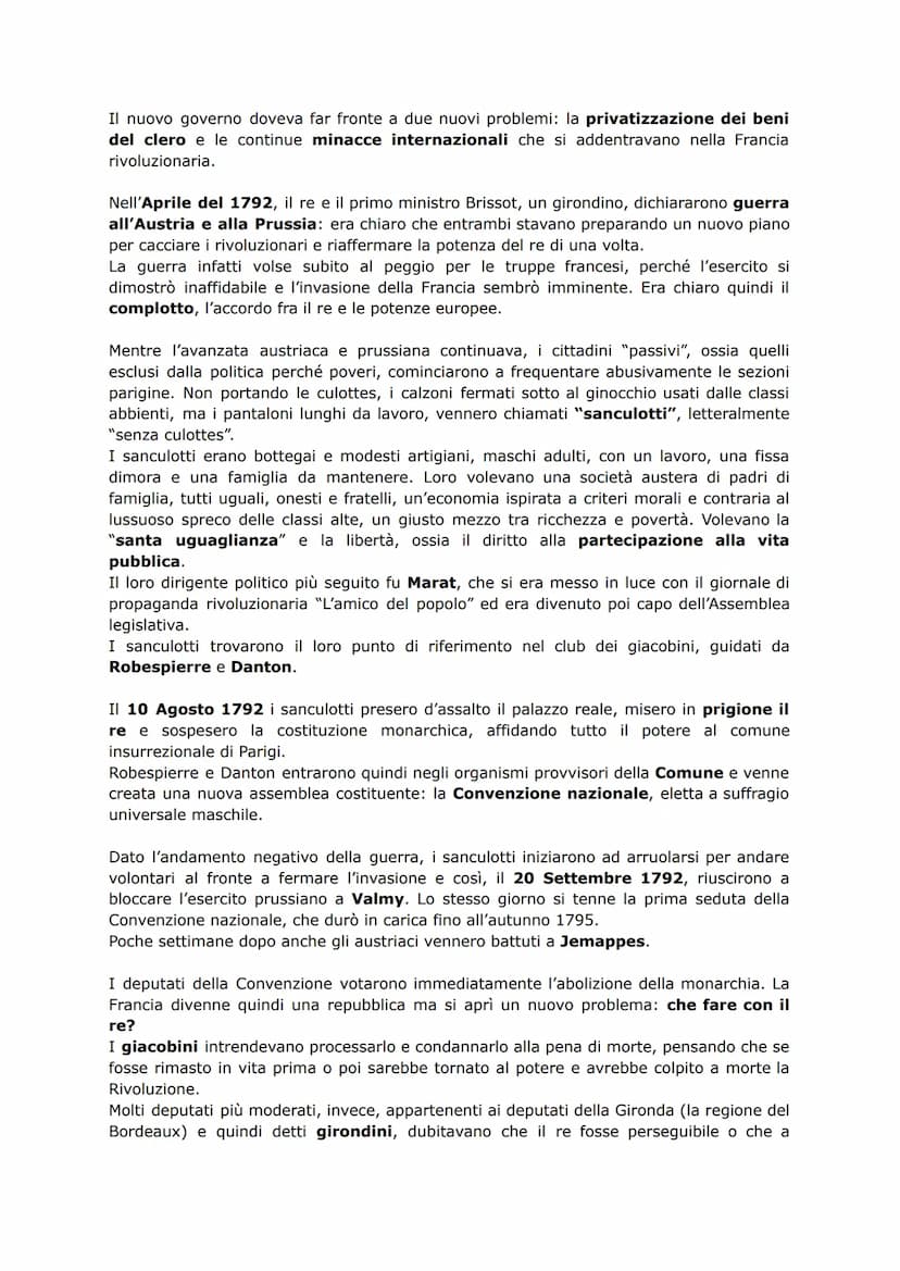LA RIVOLUZIONE FRANCESE
La Rivoluzione francese (1789-1795) è la terza e ultima grande rivoluzione del 1700 che
coinvolse l'Europa.
LE CAUSE