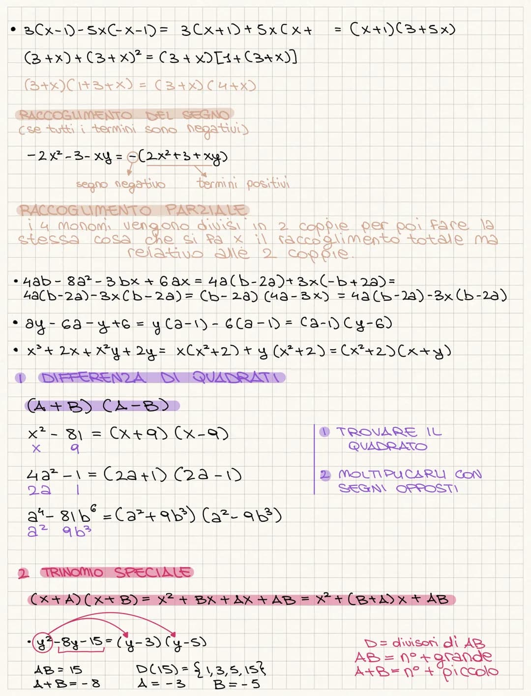 <h2 id="quadratodibinomioab">QUADRATO DI BINOMIO (A + B)²</h2>
<p>The formula for finding the square of a binomial is (A + B)² = A² + 2AB + 