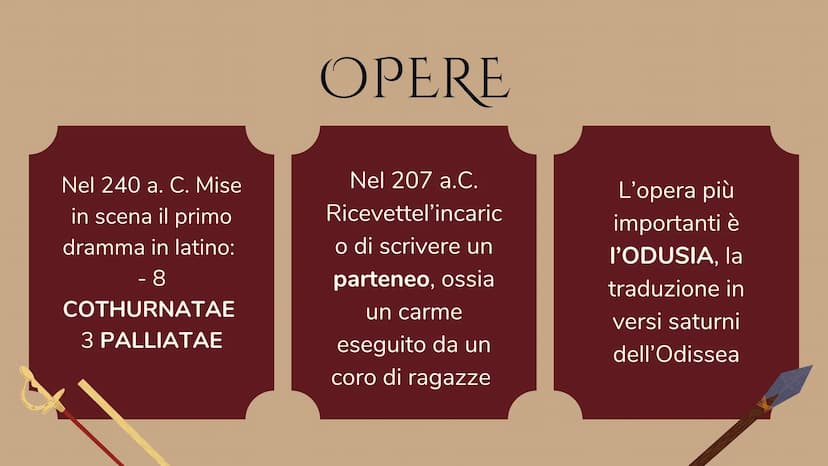LA PRIMA
LETTERATURA
"NAZIONALE" LATNA
t
a cura di Porzio Federica LIVIO ANDRONICO
È considerato il padre
fondatore della
letteratura latina