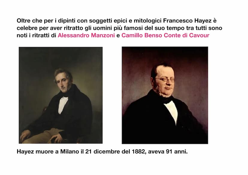 Francesco Hayez
Il pittore Francesco Hayez, è
nato a Venezia il 10 febbraio nel
1791. Lui è uno dei principali
esponenti del Romanticismo
st