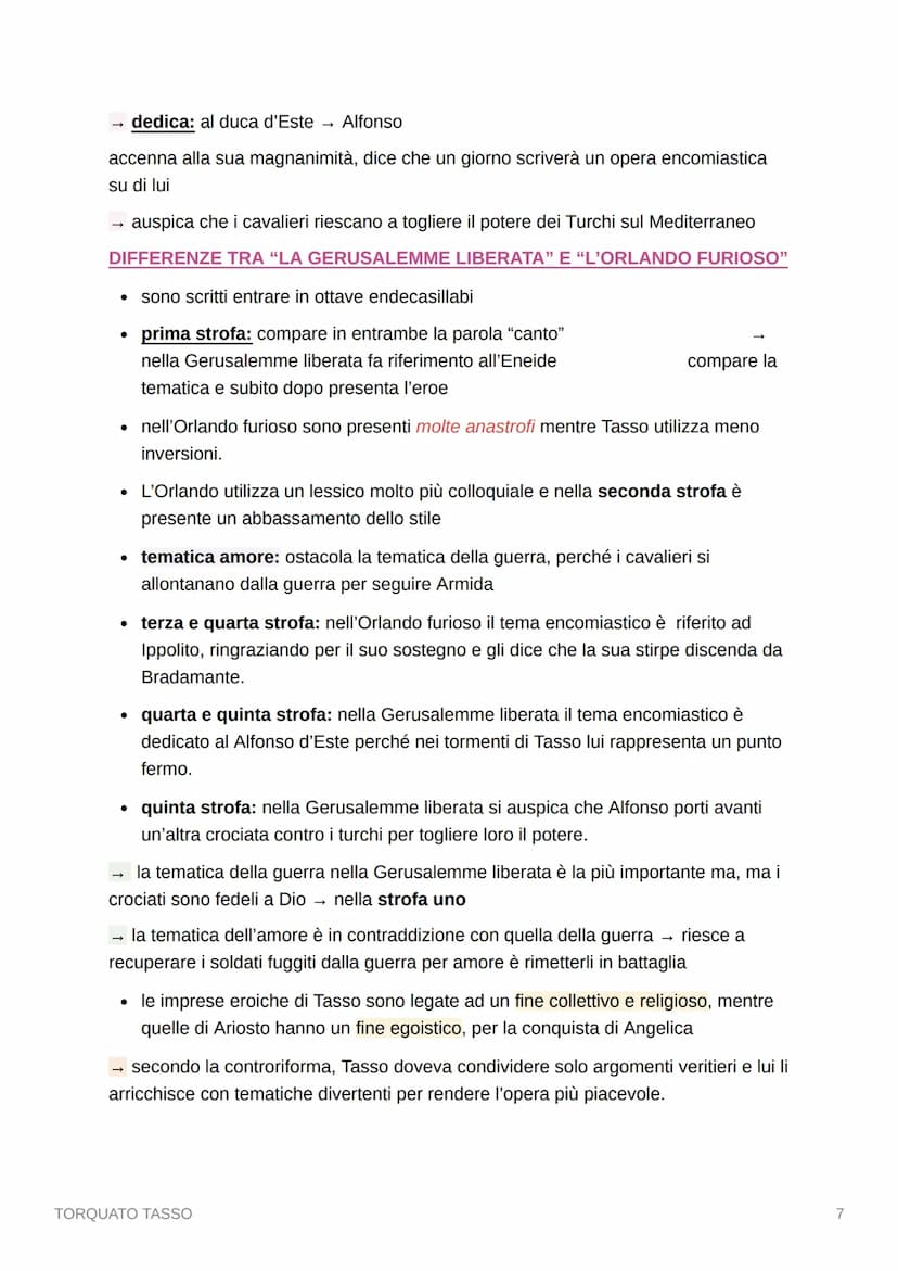 TORQUATO TASSO
VITA
• fu un personaggio molto tormentato, soprattutto nella parte finale della sua vita
• si trasferì molteplici volte a cau
