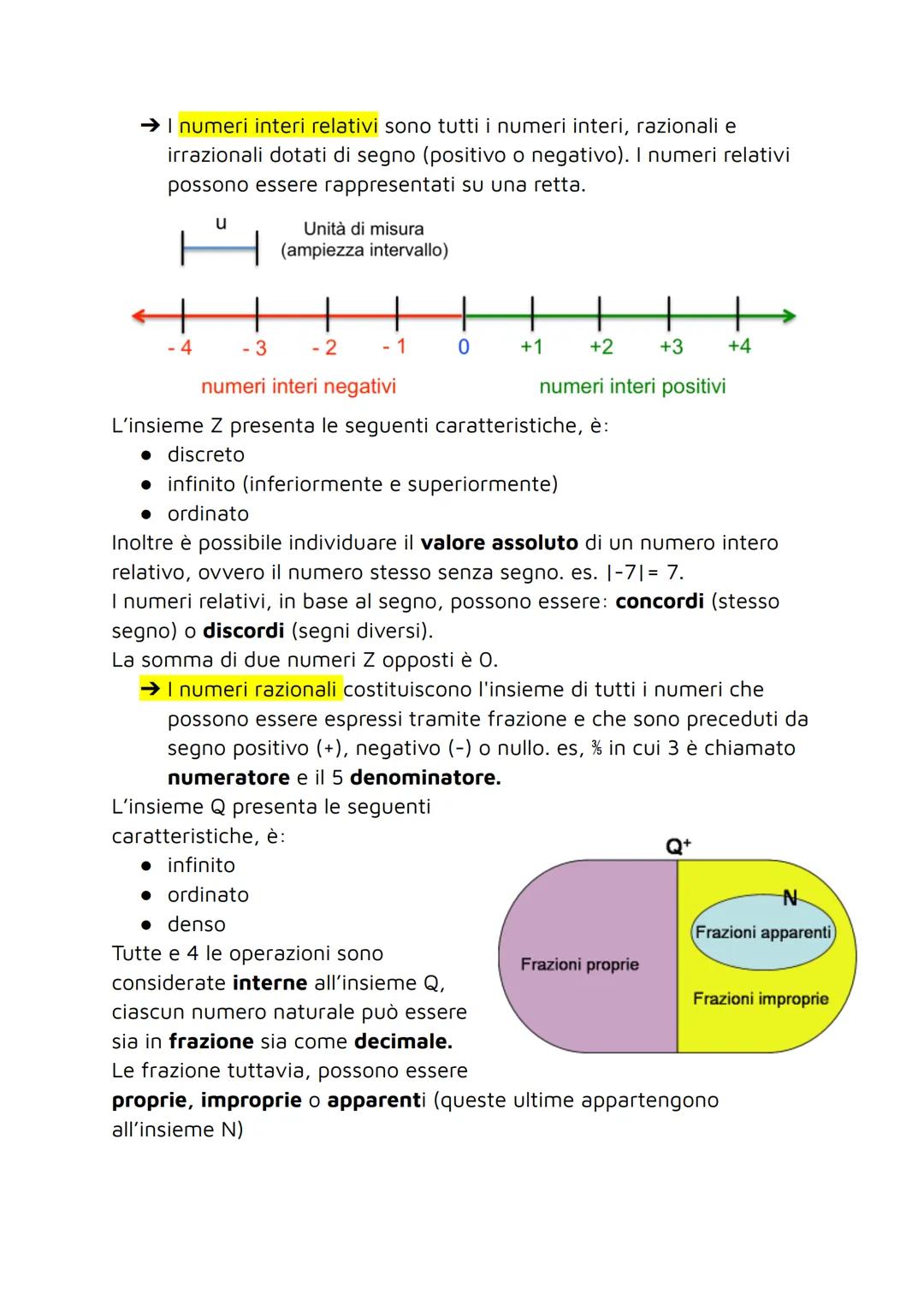 Gli insiemi numerici
Gli insiemi numerici sono raggruppamenti di numeri formati da infiniti
elementi e classificati in base a
caratteristich