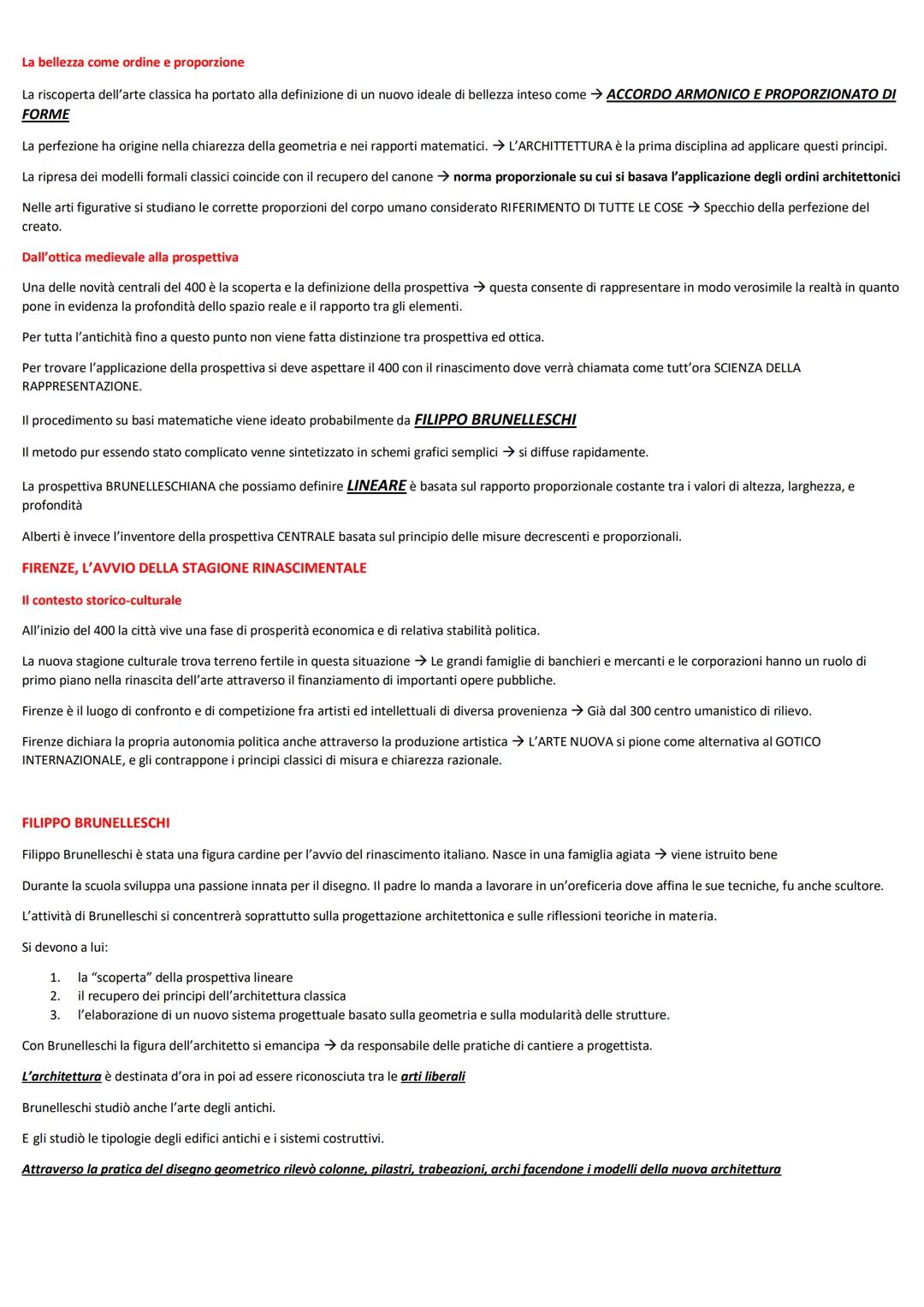 IL QUATTROCENTO
Il rinascimento ha rappresentato una stagione culturale molto importante, affermandosi in Italia nel 400 ➜ dà origine ad una