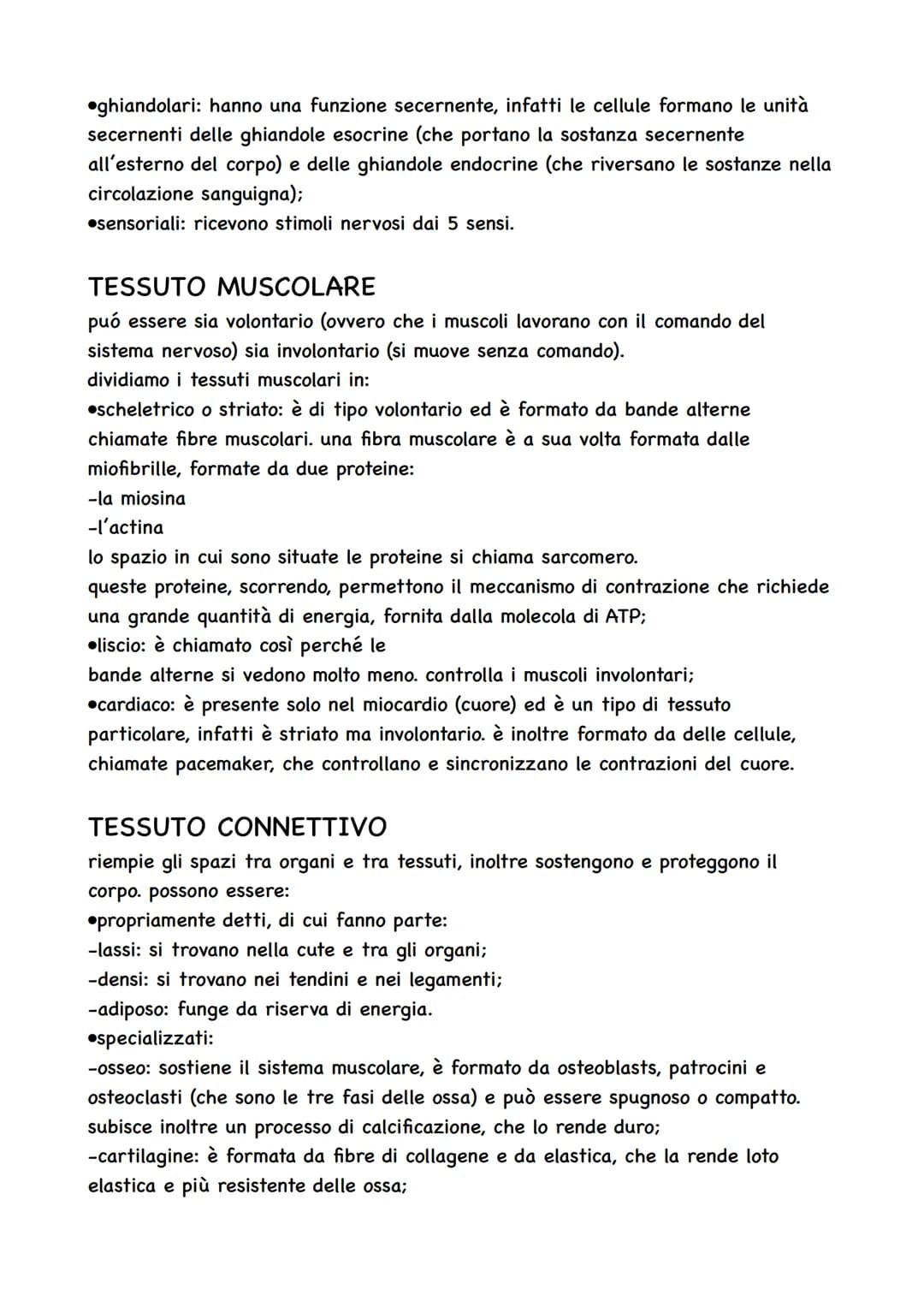 I TESSUTI
ogni organismo deriva da una sola cellula: lo zigote, formato dall'unione di ovulo e
spermatozoo. lo zigote è una cellula formata 