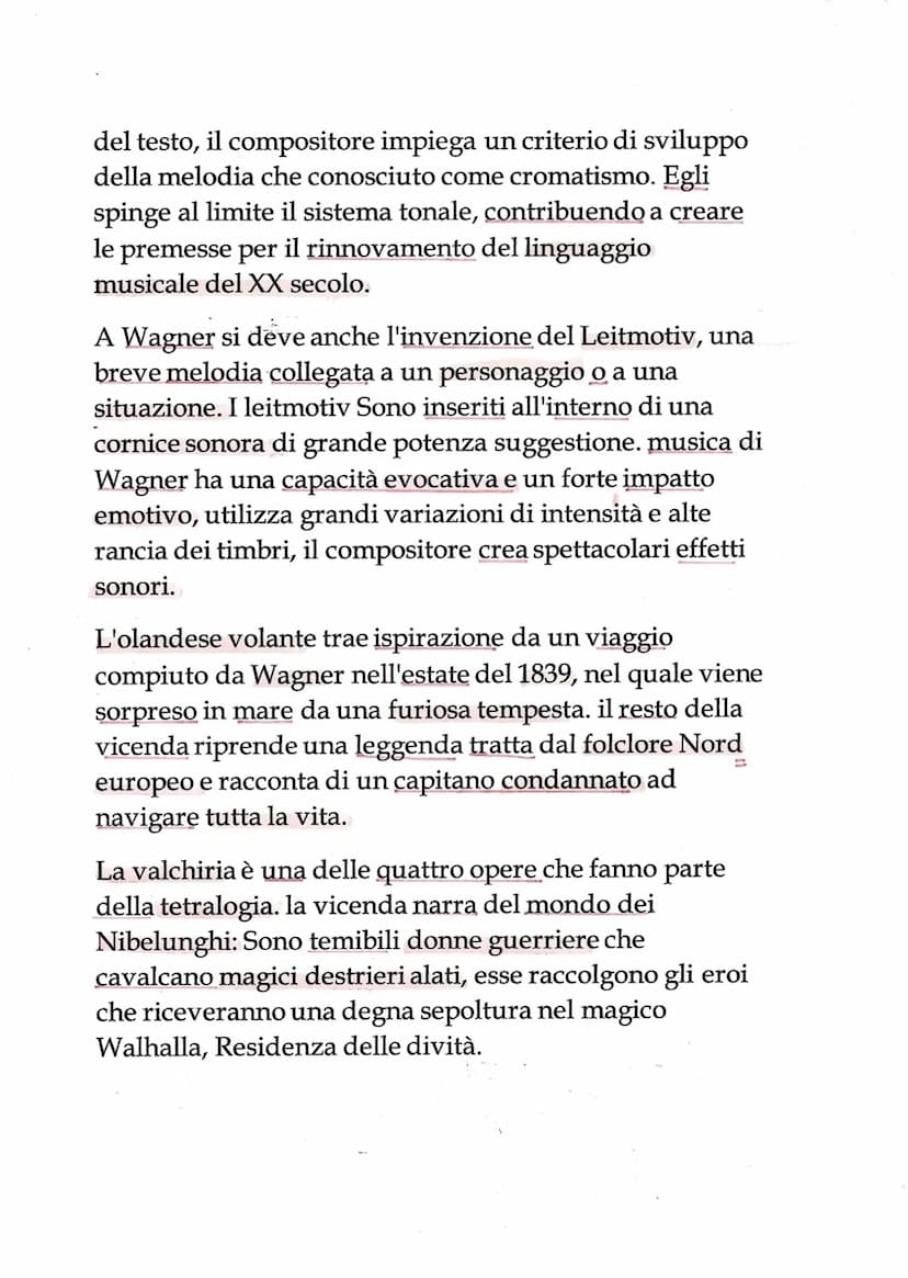 Richard Wagner
Nasce in Germania nel 1813. Wagner perde un anno il
padre e a 8 anni il patrigno. quindicenne impara a
conoscere le opere di 