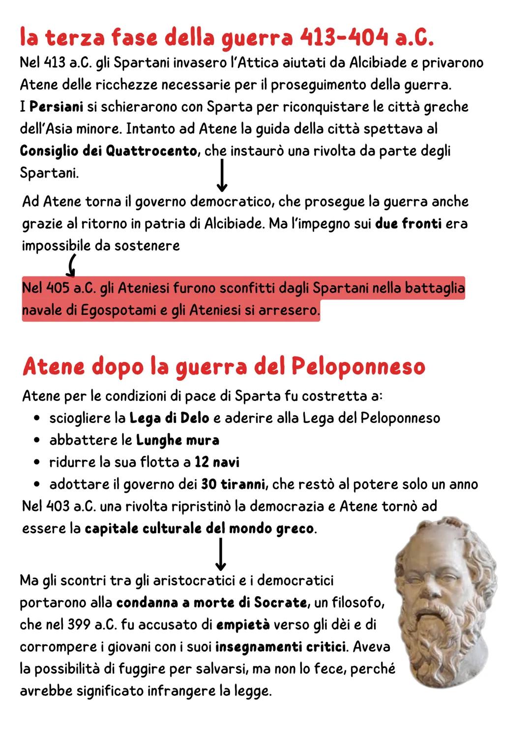 # LA GUERRA DEL PELOPONNESO

Nel V secolo a.C. Atene era diventata una delle più importanti città del
Mediterraneo e il centro culturale del