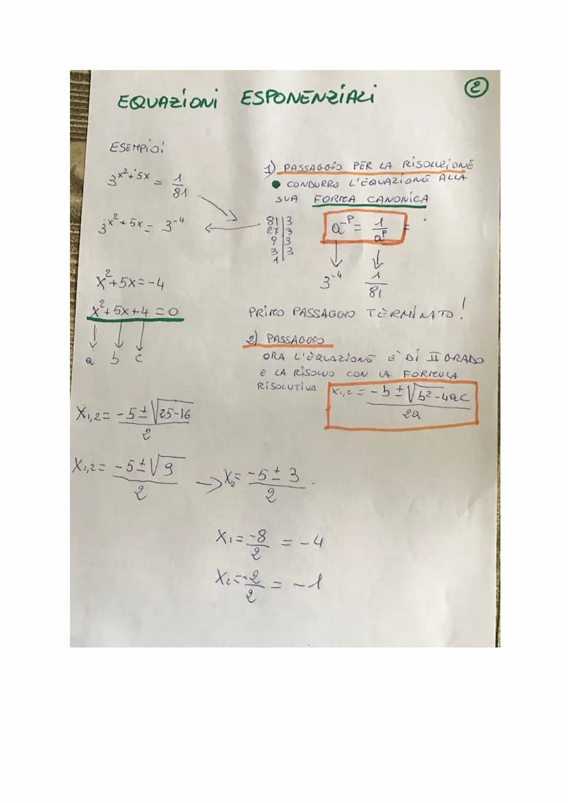
<h2 id="equazioneesponenzialesemplice">Equazione Esponenziale Semplice</h2>
<p>Solving equations with the form 52x+1 = 25 where x = (2x+1)/