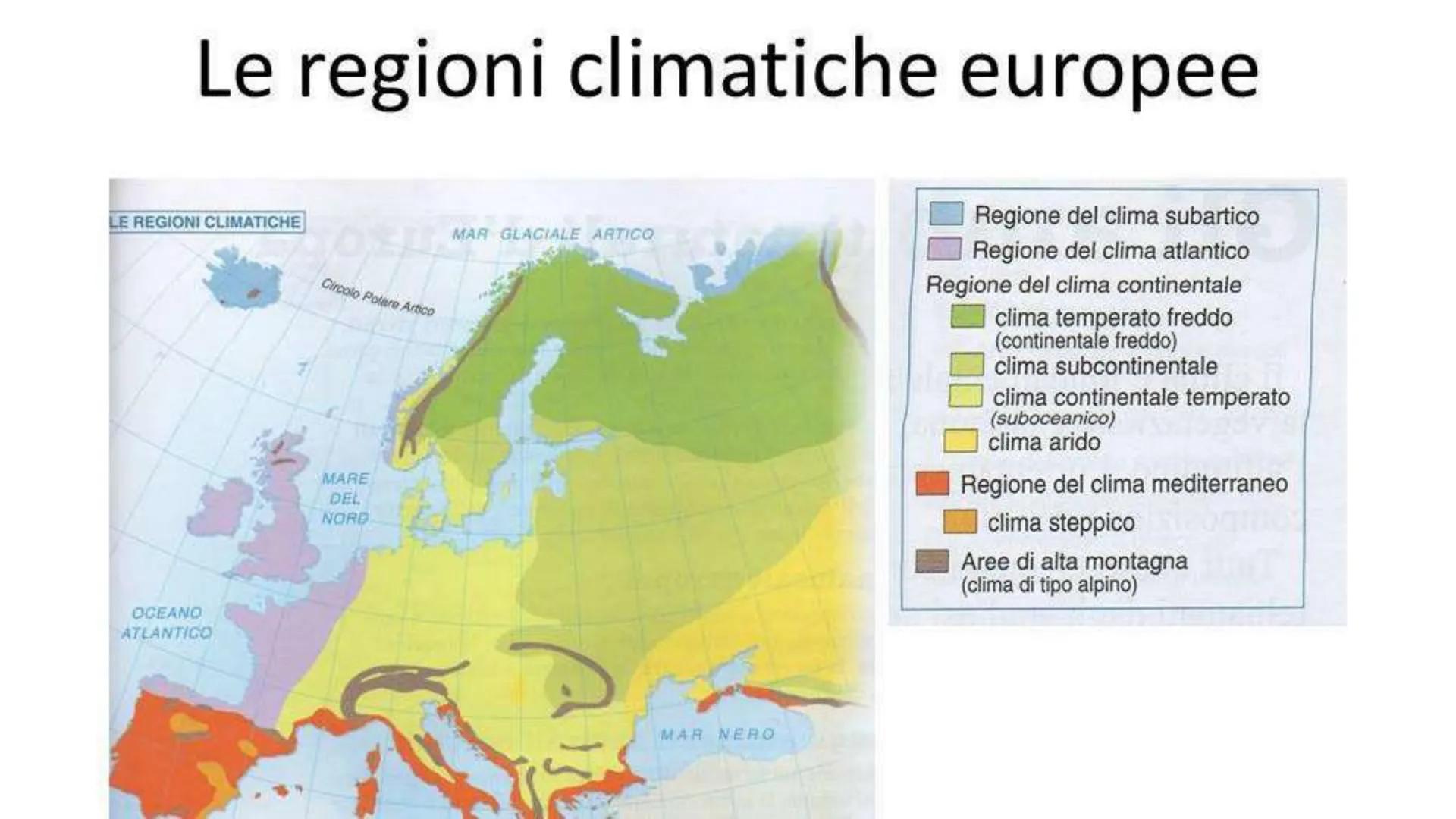 I confini
L'Europa è delimitata a
ovest dall'oceano Atlantico,
le cui acque bagnano anche
le isole britanniche e
l'Islanda; a est i confini 