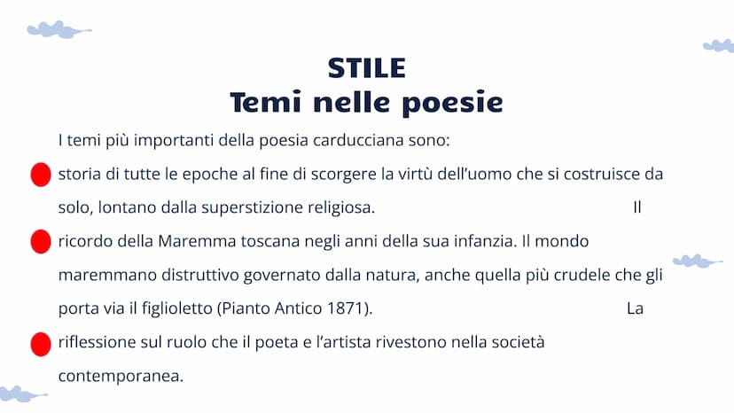 GIOSUE
CARDUCCI
VITA, OPERE E STILE VITA
Giosuè Carducci nasce il 27 luglio 1835 a Valdicastello, nella provincia di
Lucca e fino al 1839 sp