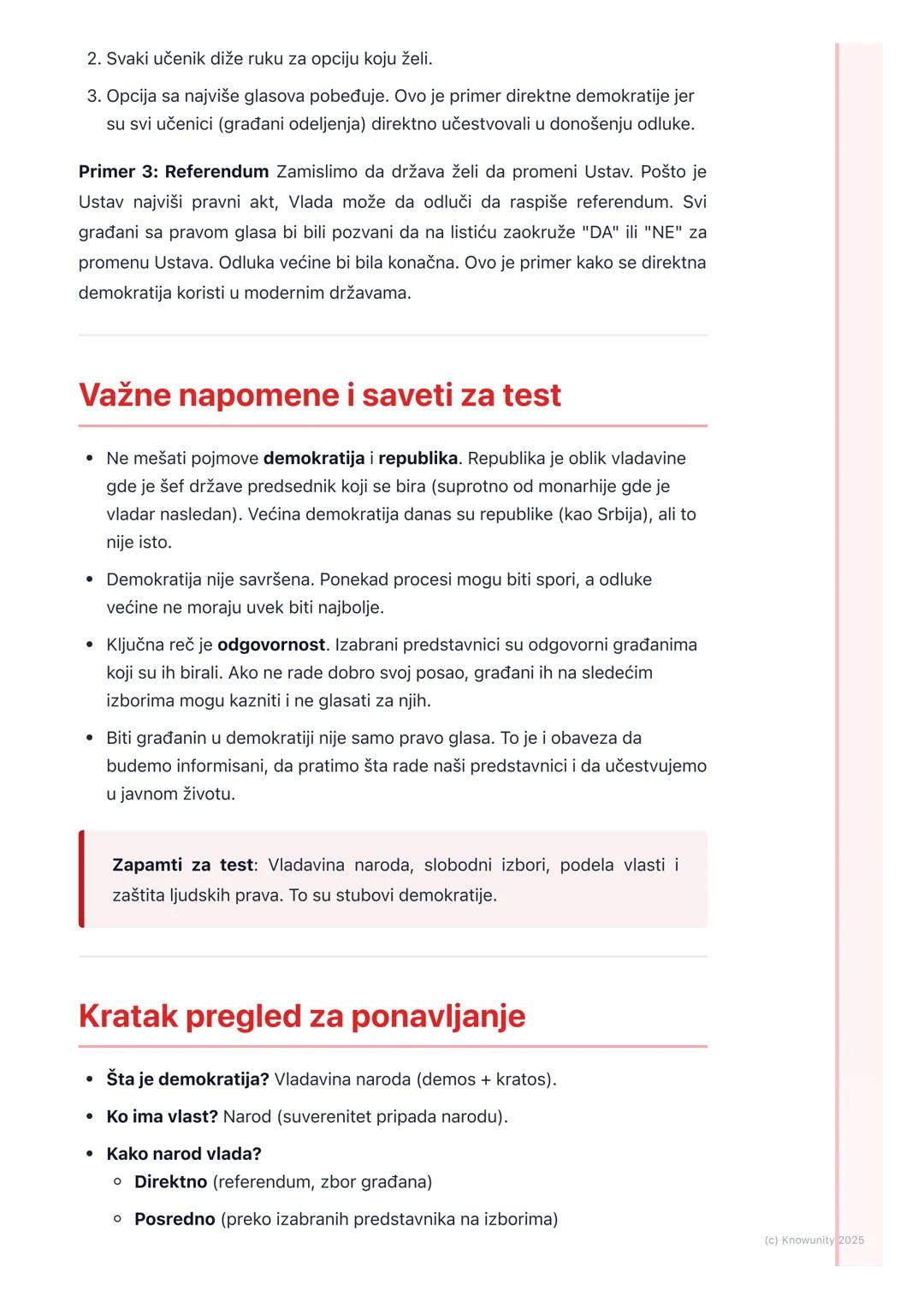 # Šta je demokratija?

Šta je uopšte demokratija?

Demokratija je oblik vladavine u kojem vlast pripada narodu. Sama reč potiče iz
starogrčk