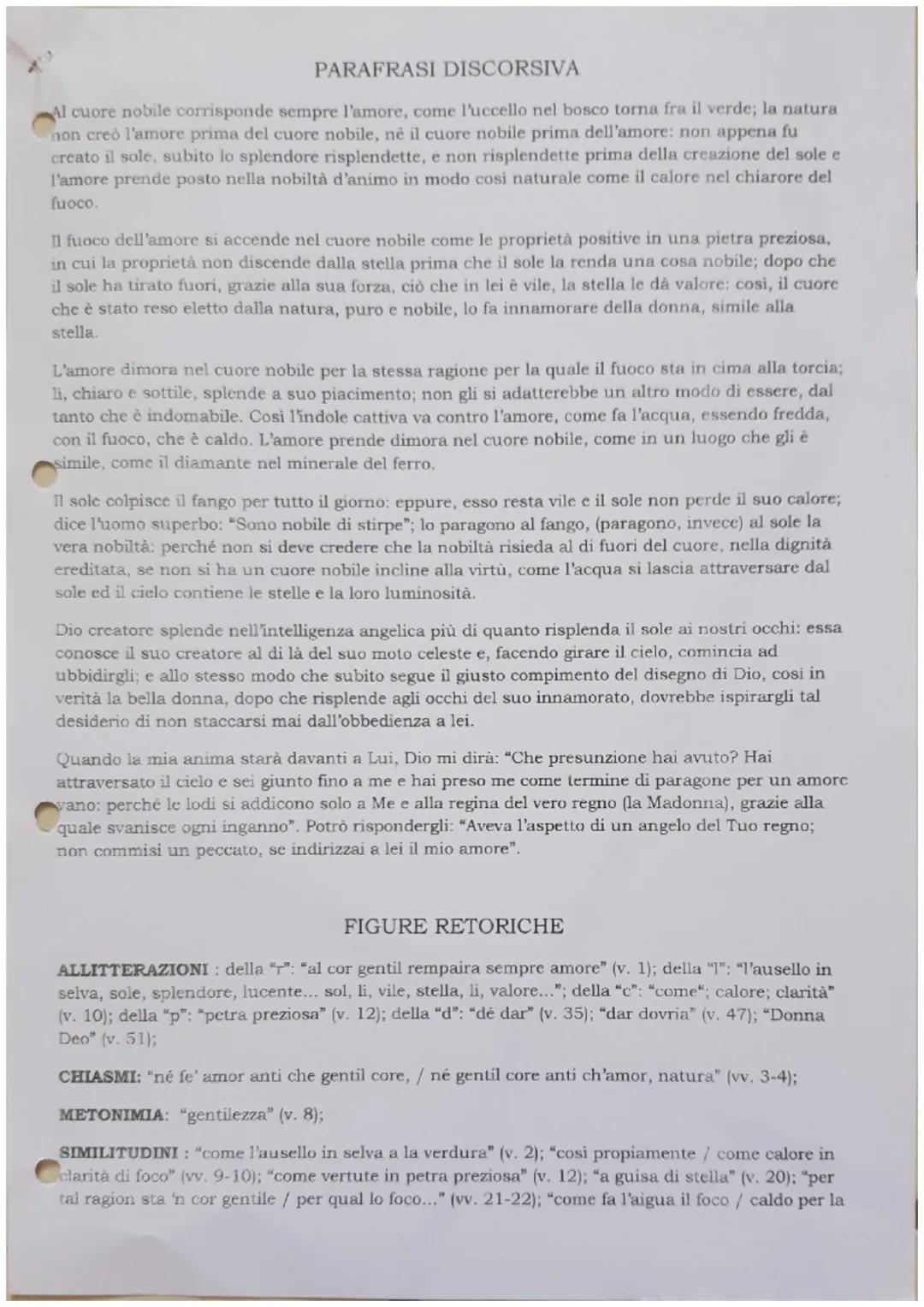 ANALISI DEL TESTO: "AL COR GENTIL REMPAIRA
SEMPRE AMORE" DI GUIDO GUINIZZELLI
TESTO DELLA POESIA
1) Al cor gentil rempaira sempre
amore
2) c