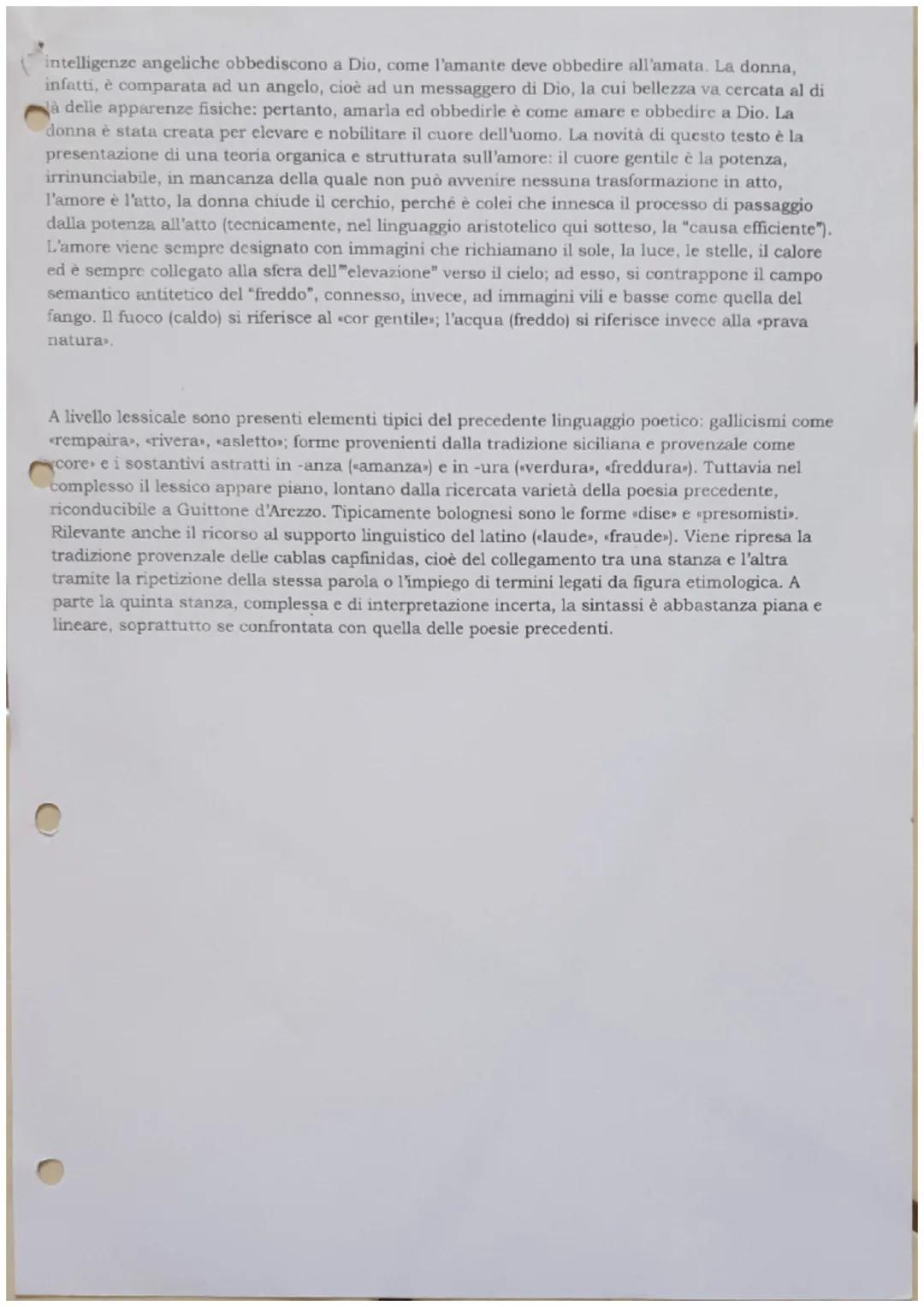 ANALISI DEL TESTO: "AL COR GENTIL REMPAIRA
SEMPRE AMORE" DI GUIDO GUINIZZELLI
TESTO DELLA POESIA
1) Al cor gentil rempaira sempre
amore
2) c