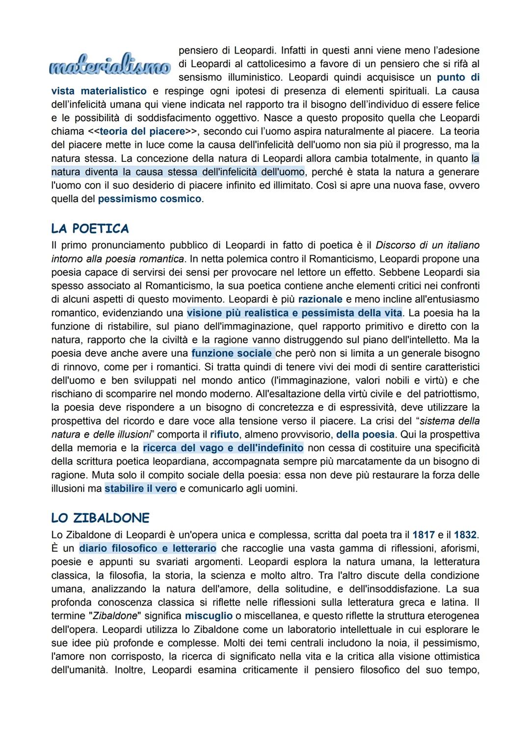 Giacomo Leopardi
LA VITA
Giacomo Leopardi nasce nel 1798 a Recanati, paesino che si trova sotto il controllo diretto
della Chiesa e per ques