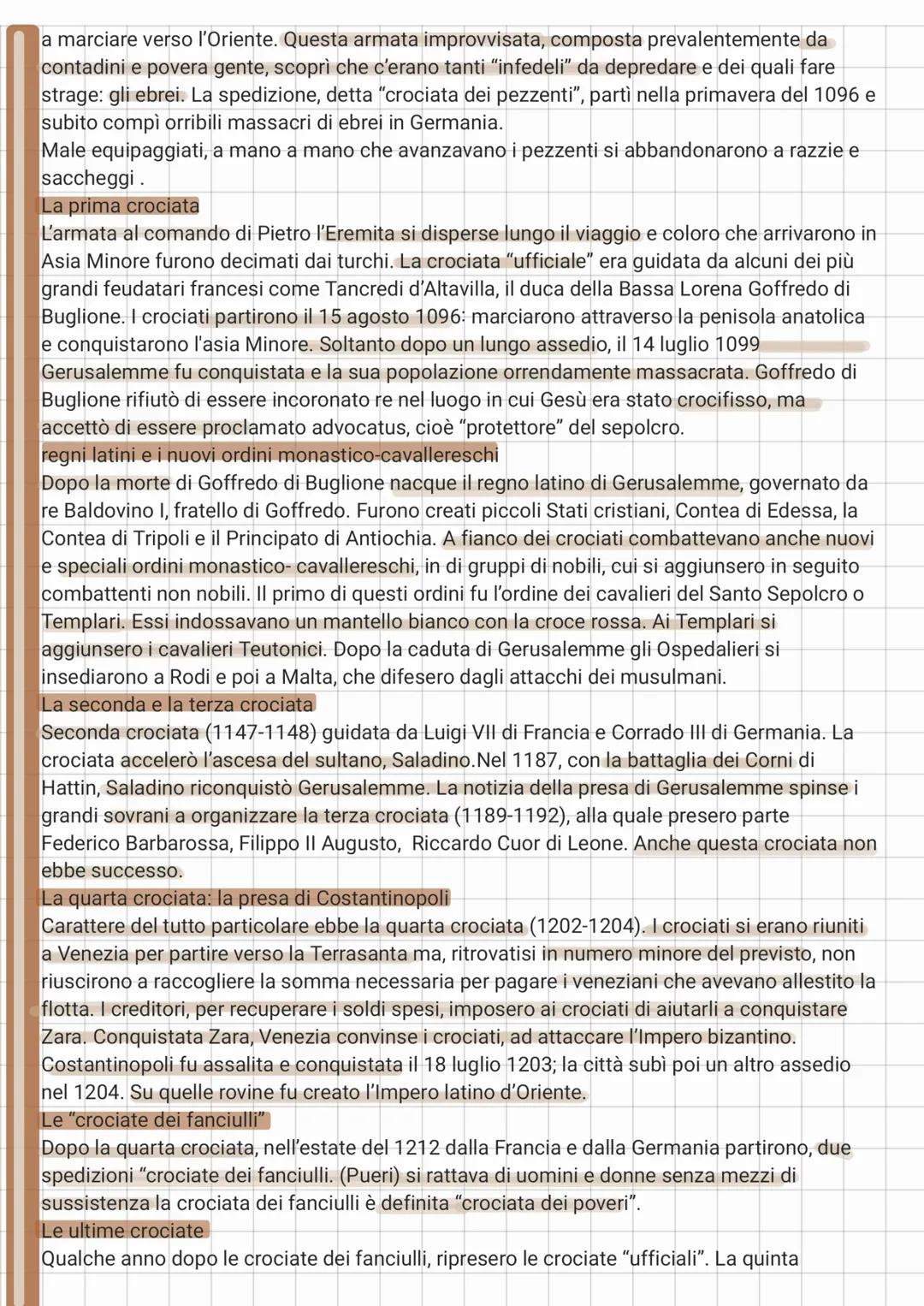 # CROCIATE IN ORIENTE E OCCIDENTE

Un atto di devozione: il passagium

L'XI secolo un periodo di grande crescita economica e sociale, rinnov