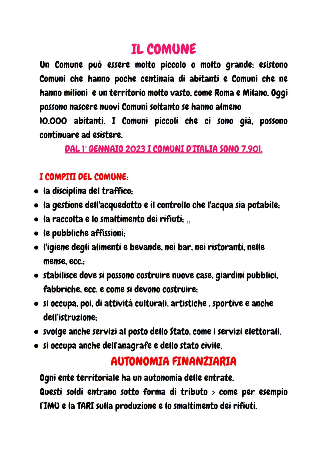 GLI ENTI LOCALI
Lo Stato italiano, per poter amministrare meglio il territorio, si
avvale degli enti locali ovvero: regioni, province e comu