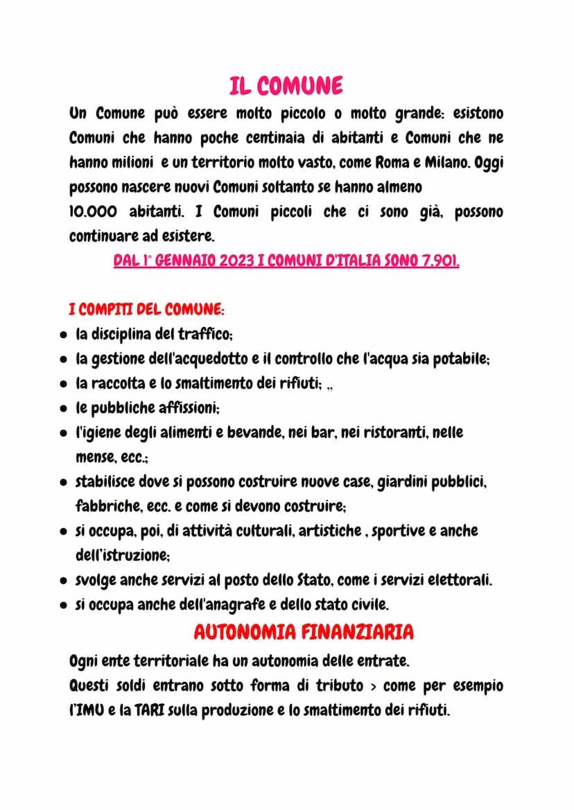GLI ENTI LOCALI
Lo Stato italiano, per poter amministrare meglio il territorio, si
avvale degli enti locali ovvero: regioni, province e comu