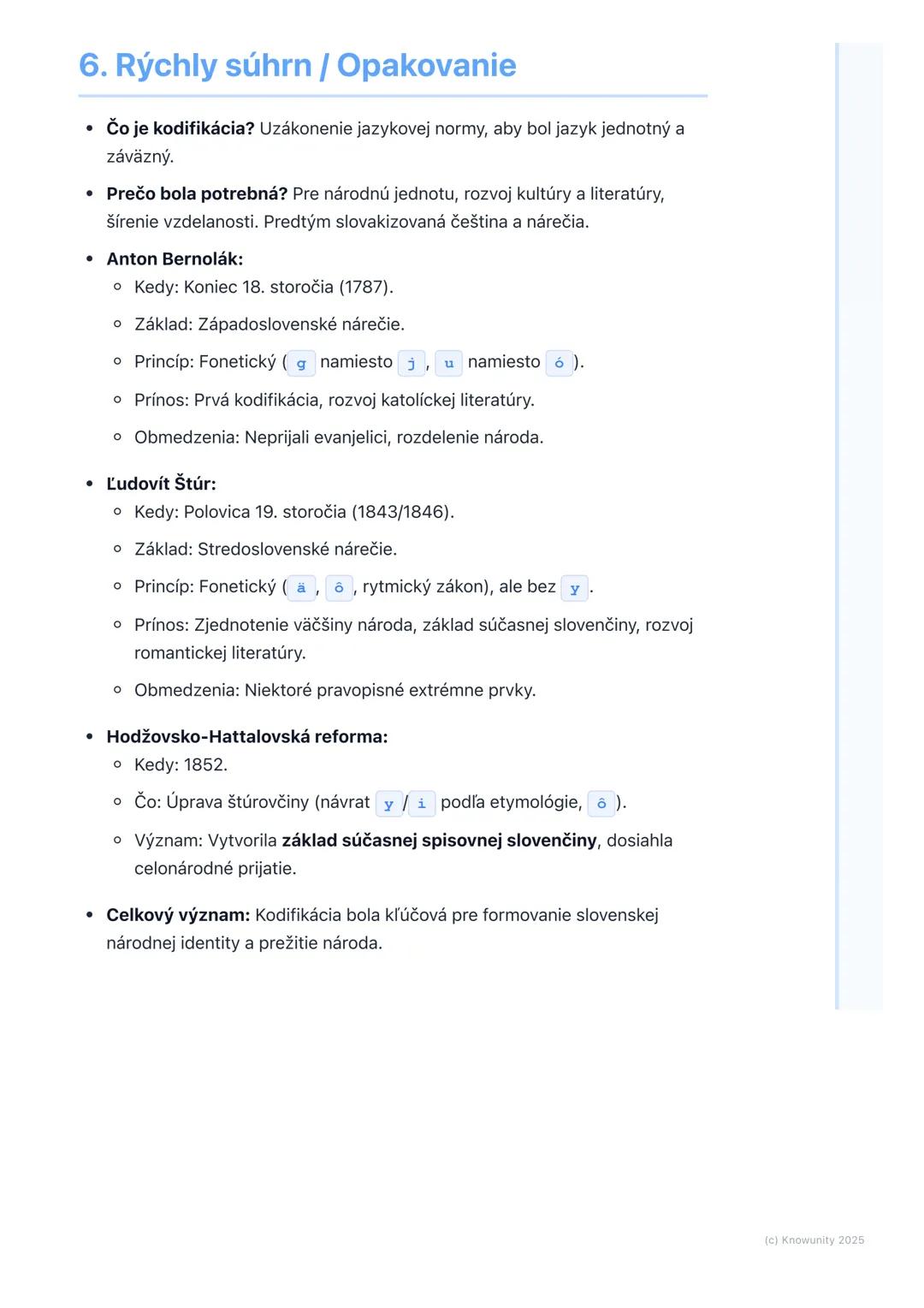 # Kodifikácia spisovnej
slovenčiny

1. Prehľad a úvod

Kodifikácia spisovnej slovenčiny je kľúčový proces vo vývine nášho jazyka,
ktorý vied