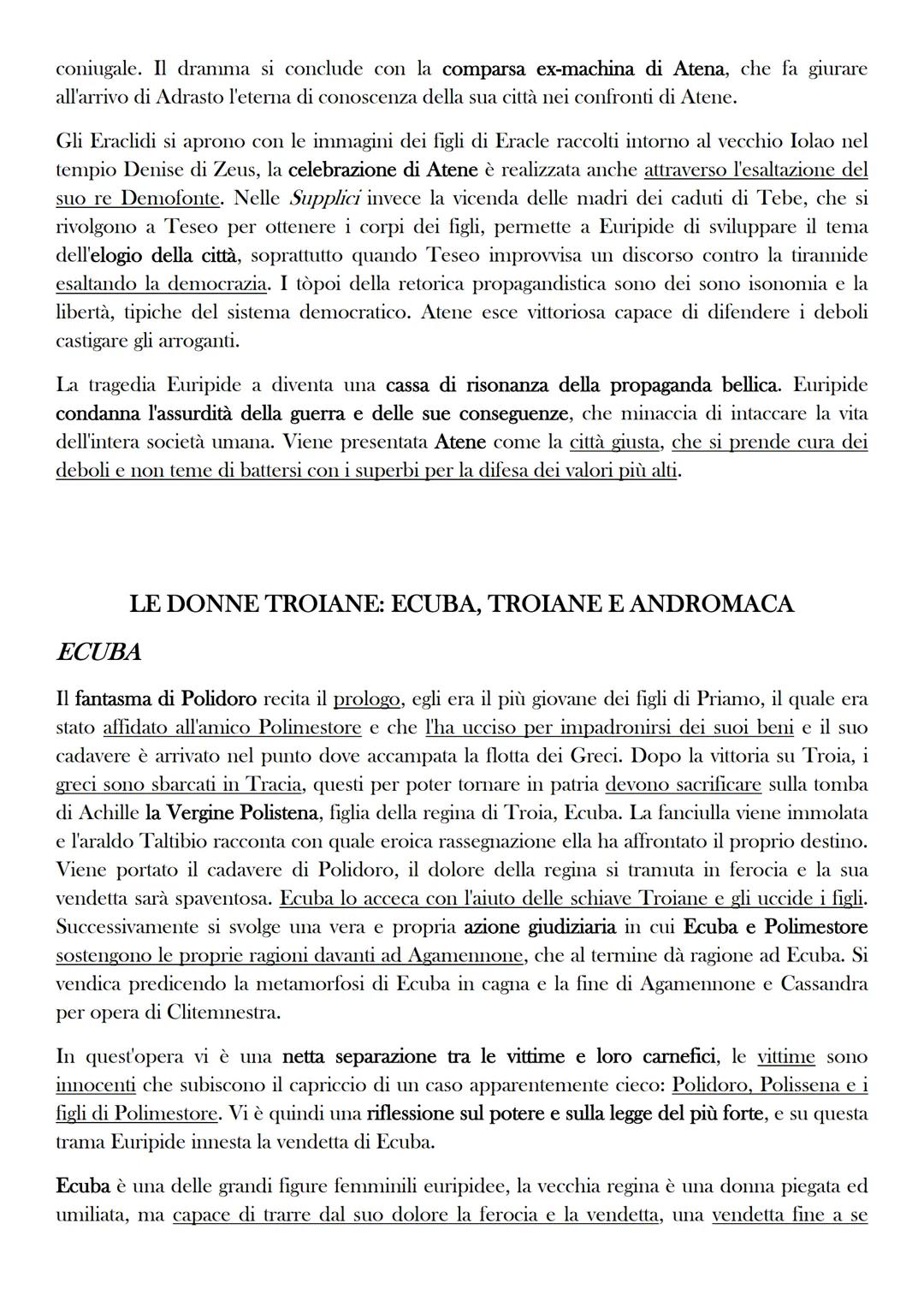 EURIPIDE
Nasce a Salamina nel 480 a.C., ricevette un'educazione di alto livello, in quanto cresciuto in
una famiglia agiata. Si sa poco dell