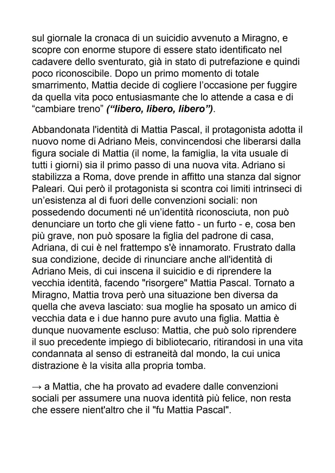 PIRANDELLO
il manifesto della poetica di Pirandello è il "saggio
sull'umorismo" del 1908. Nel testo viene introdotta la
distinzione tra l'av