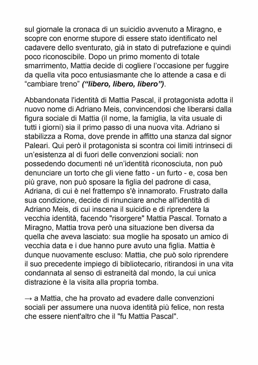 PIRANDELLO
il manifesto della poetica di Pirandello è il "saggio
sull'umorismo" del 1908. Nel testo viene introdotta la
distinzione tra l'av
