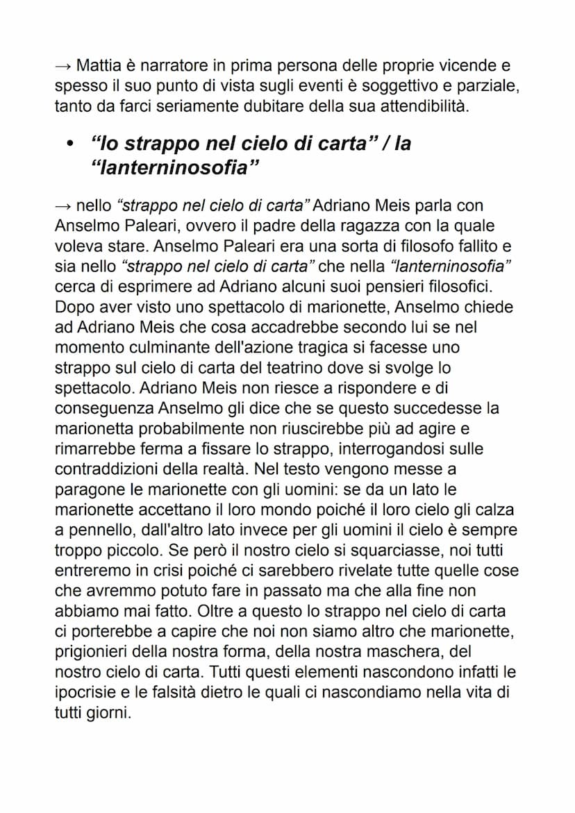 PIRANDELLO
il manifesto della poetica di Pirandello è il "saggio
sull'umorismo" del 1908. Nel testo viene introdotta la
distinzione tra l'av