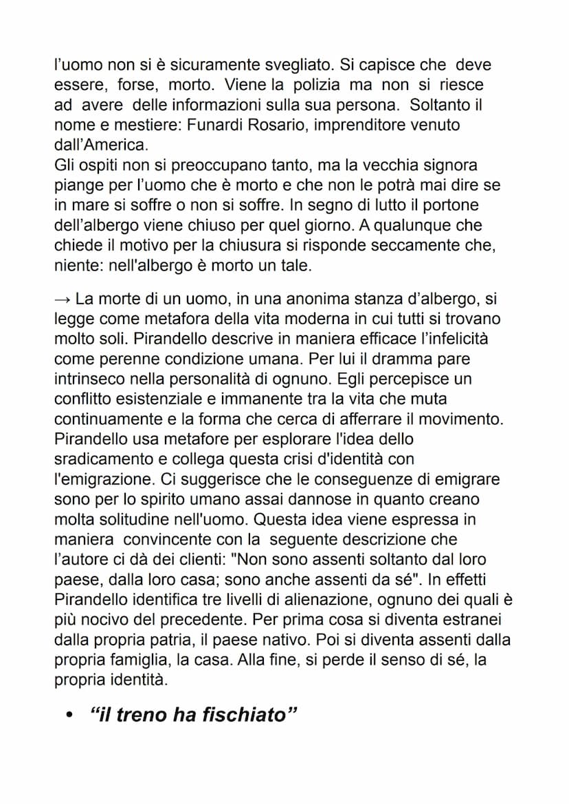 PIRANDELLO
il manifesto della poetica di Pirandello è il "saggio
sull'umorismo" del 1908. Nel testo viene introdotta la
distinzione tra l'av